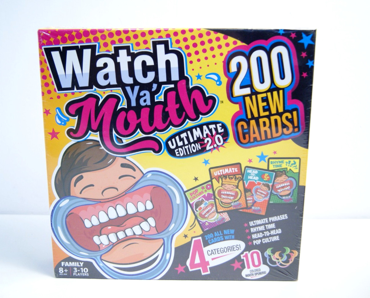 Party Game Lot (3): Watch Ya Mouth, Family Feud, Reverse Charades New Sealed