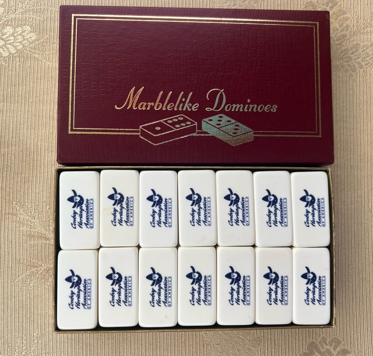 Professional Extra Thick Dominoes by Puremco Cowboy Heritage Association