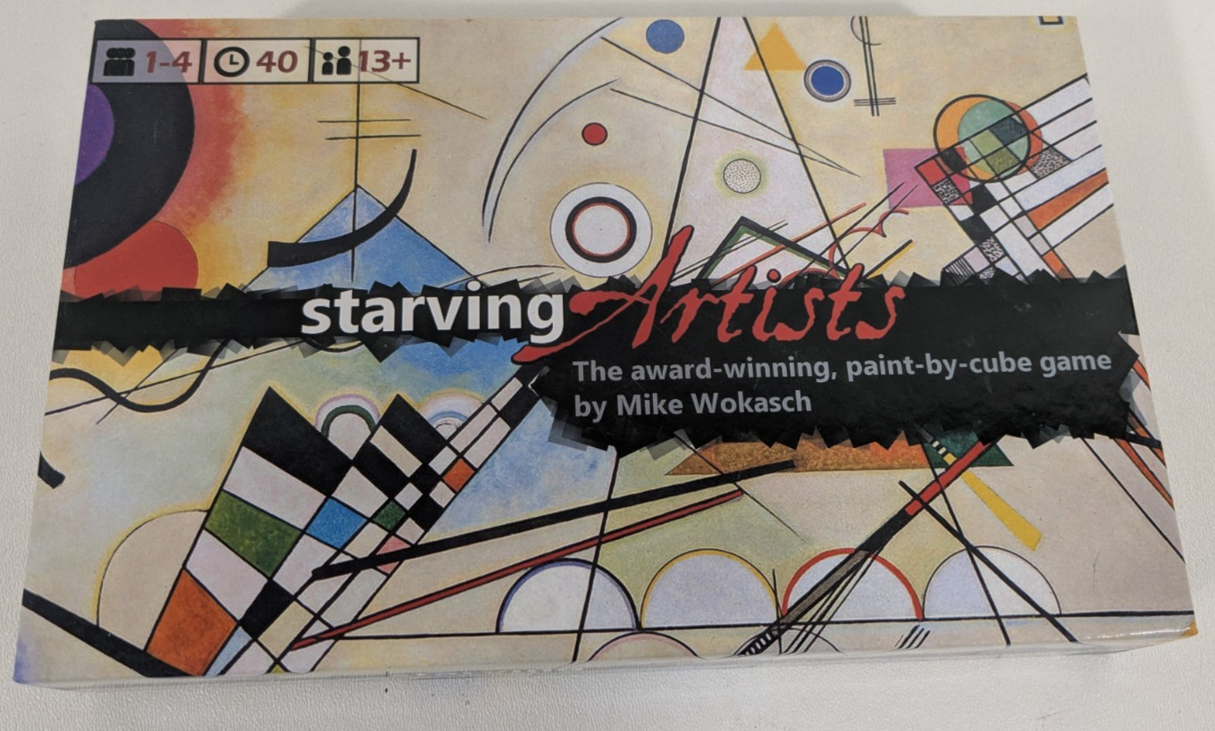 Starving Artists Paint Cube Game Mike Wokasch Zafty Games Strategy Board Game