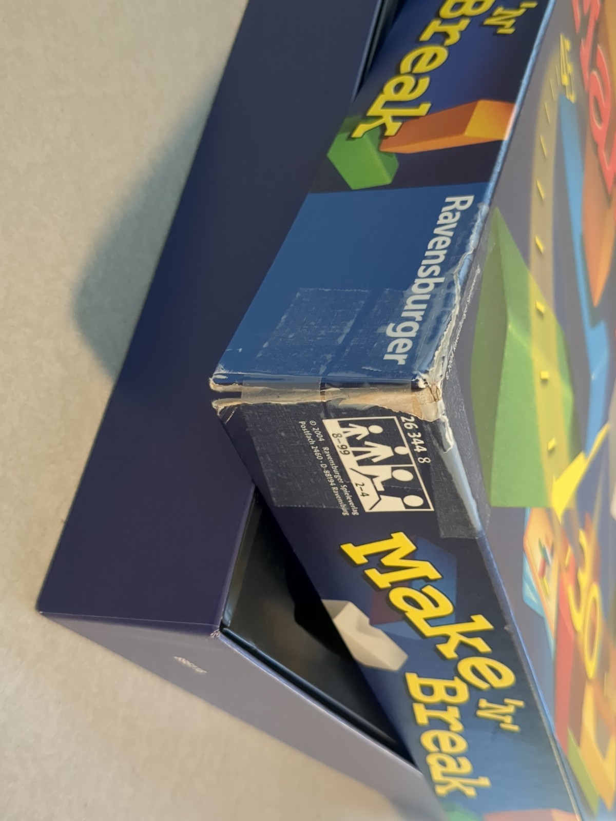 MAKE ‘N’ BREAK Board Game Complete Ravensburger 2004 Block Building Challenge