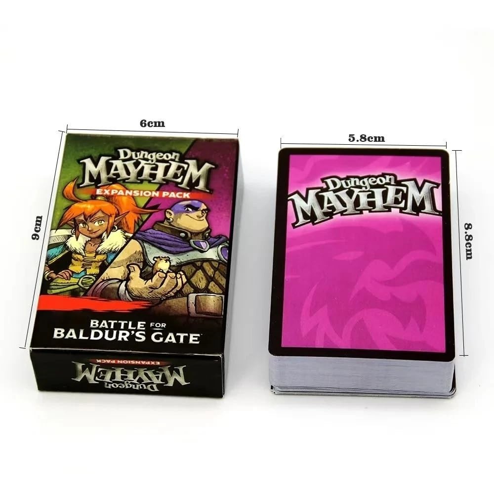 Dungeon Mayhem: Battle for Baldur’s Gate Card Game, Black Edition