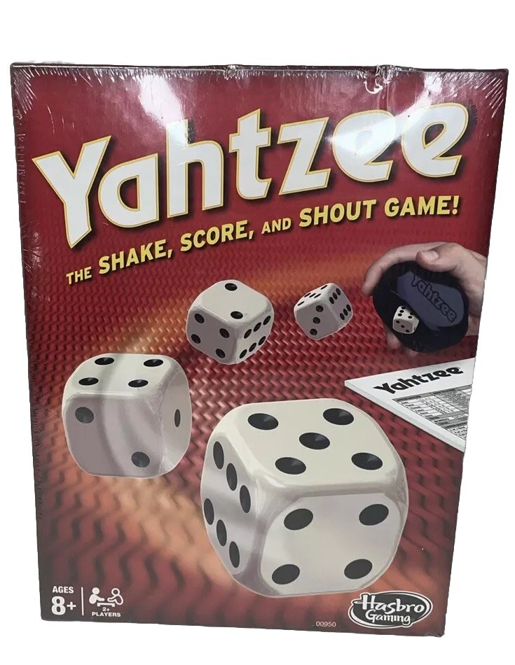 Yahtzee Classic Hasbro Dice Board Game New In Box Sealed Fun Family Word Lovers