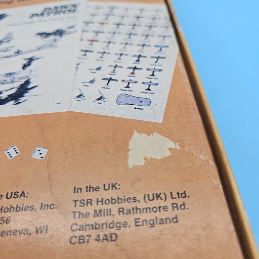 TSR Dawn Patrol Role Playing Game WW1 Air Combat Board Game Vintage- COMPLETE