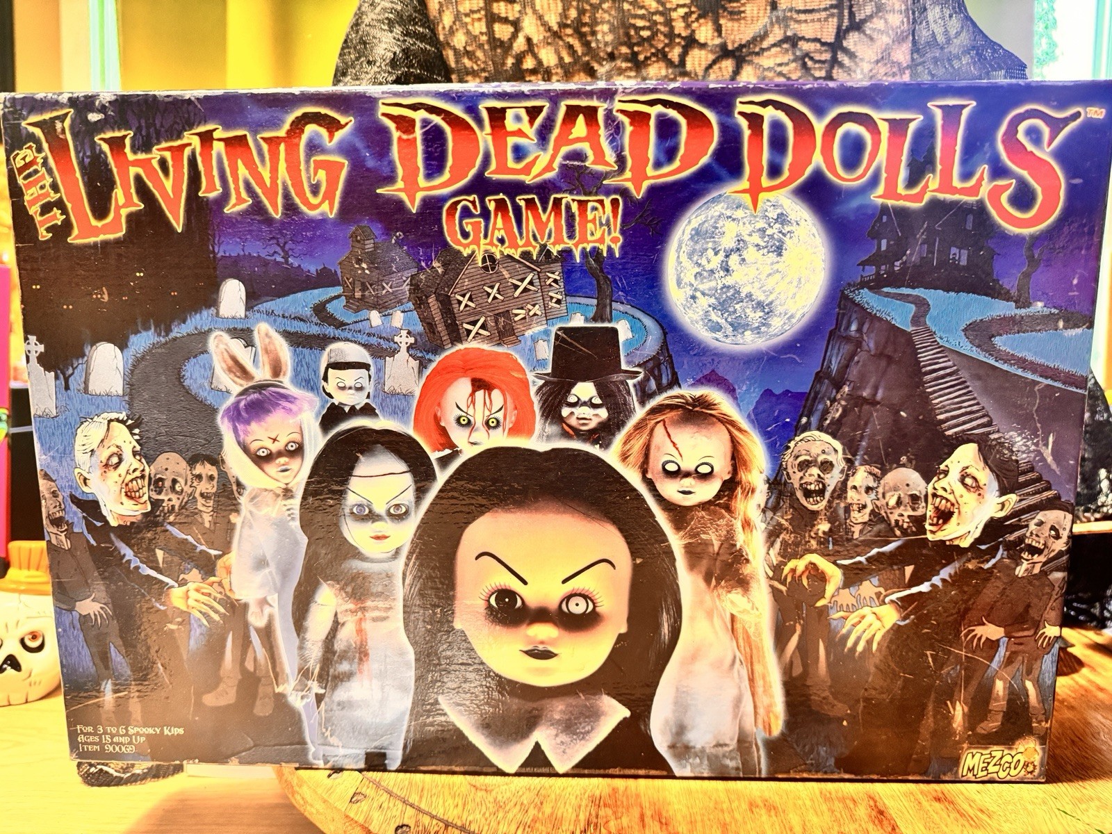 Living Dead Dolls Board Game Halloween Spooky Haunted Rare LDD Goth Y2K