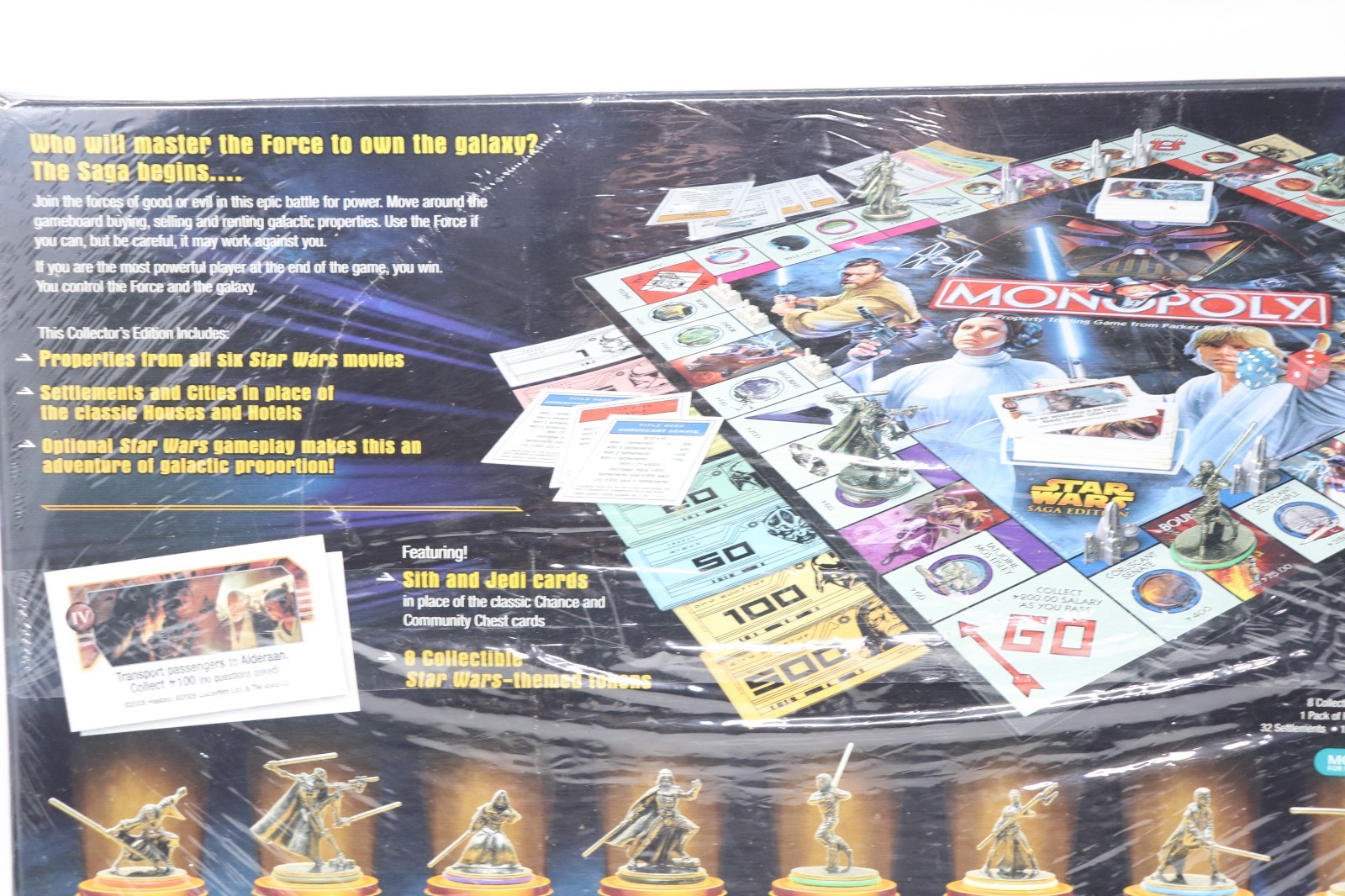 2005 Monopoly STAR WARS SAGA EDITION Parker Bros Board Game Brand New Sealed Vtg
