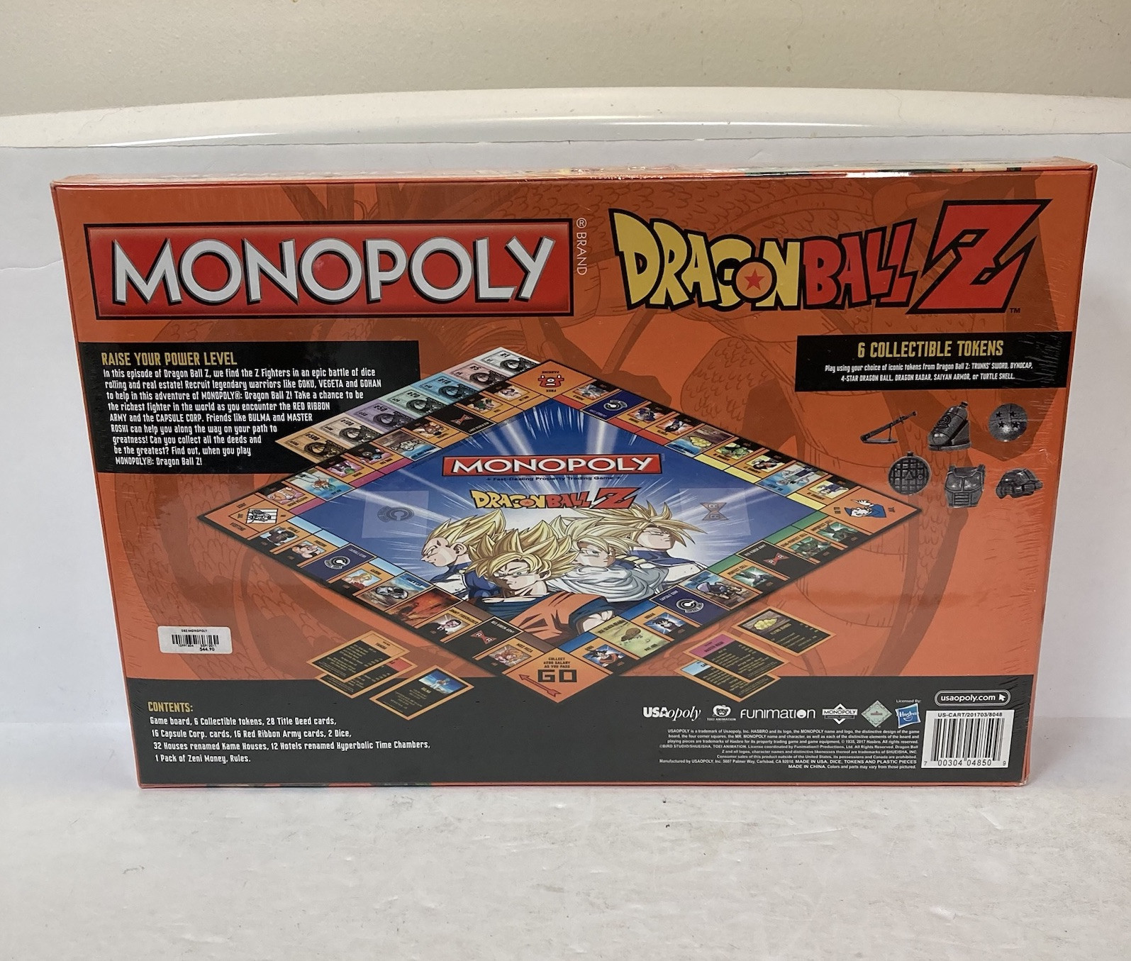 Dragon Ball Z Monopoly Board Game Anime Set 2017 NEW SEALED