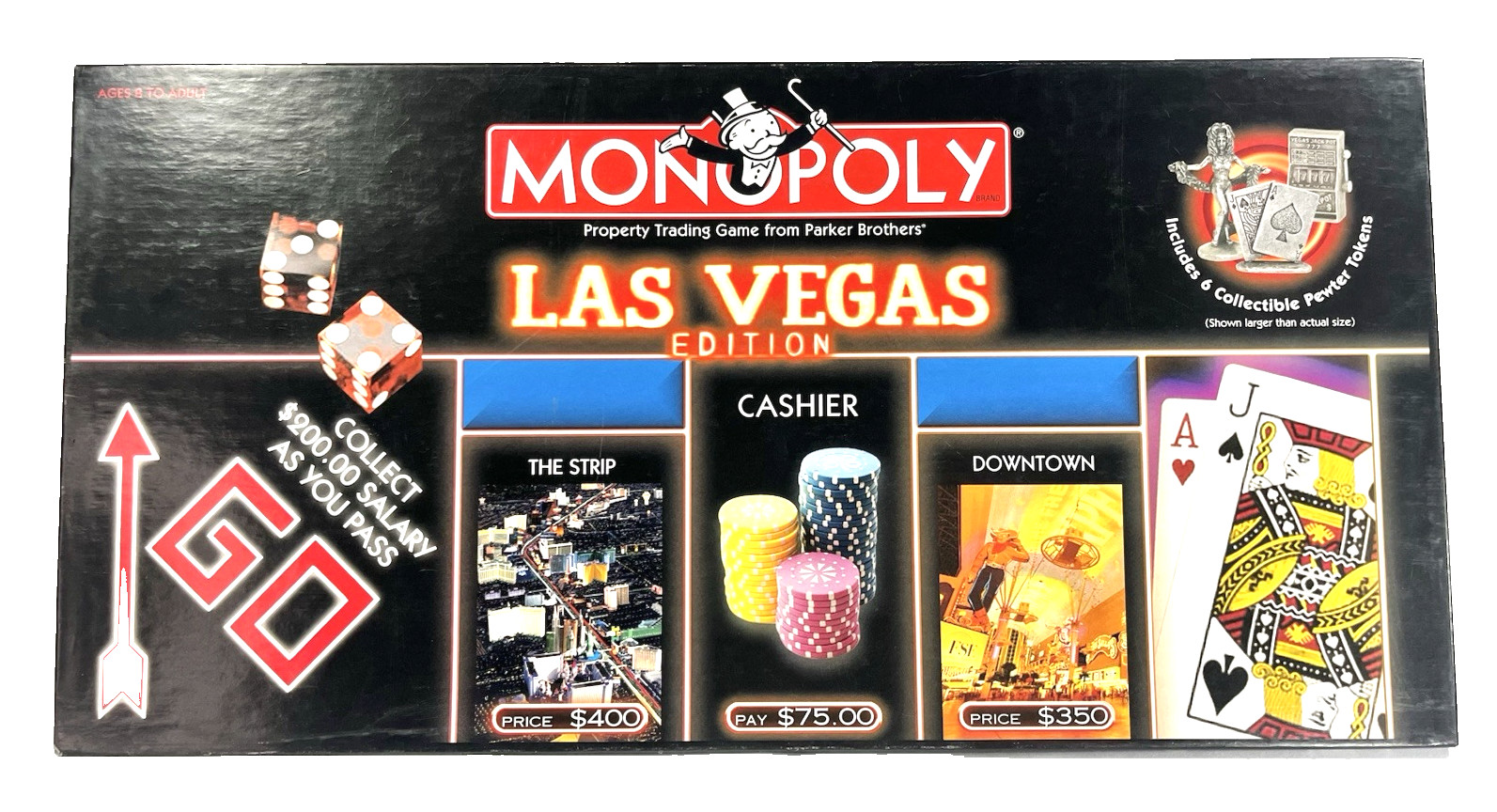 Monopoly Las Vegas Edition Parker Brothers Vintage 2000 Board Game Complete