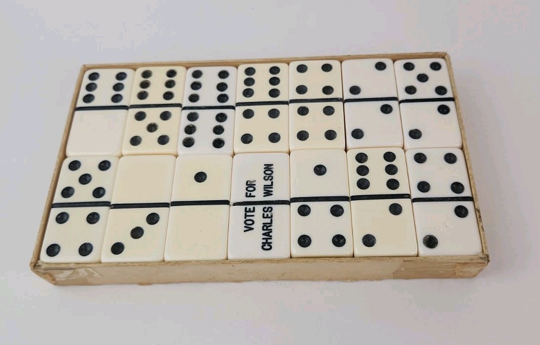 Puremco Tournament Marblelike Dominoes #1632 Large Face Extra Thick Made in USA