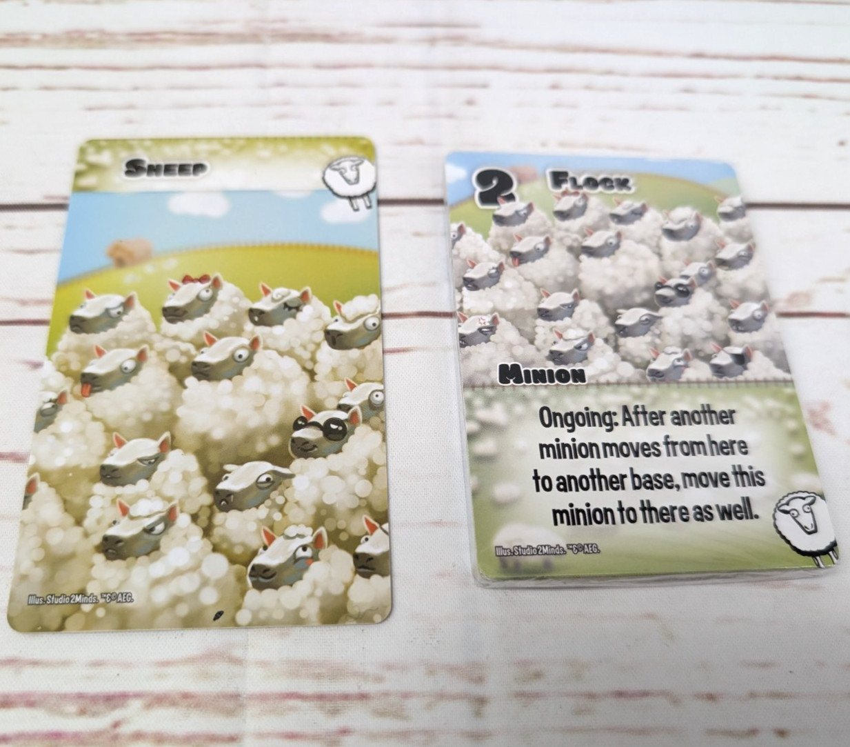 Smash Up Sheep Expansion Faction and Divider Board Card Game AEG