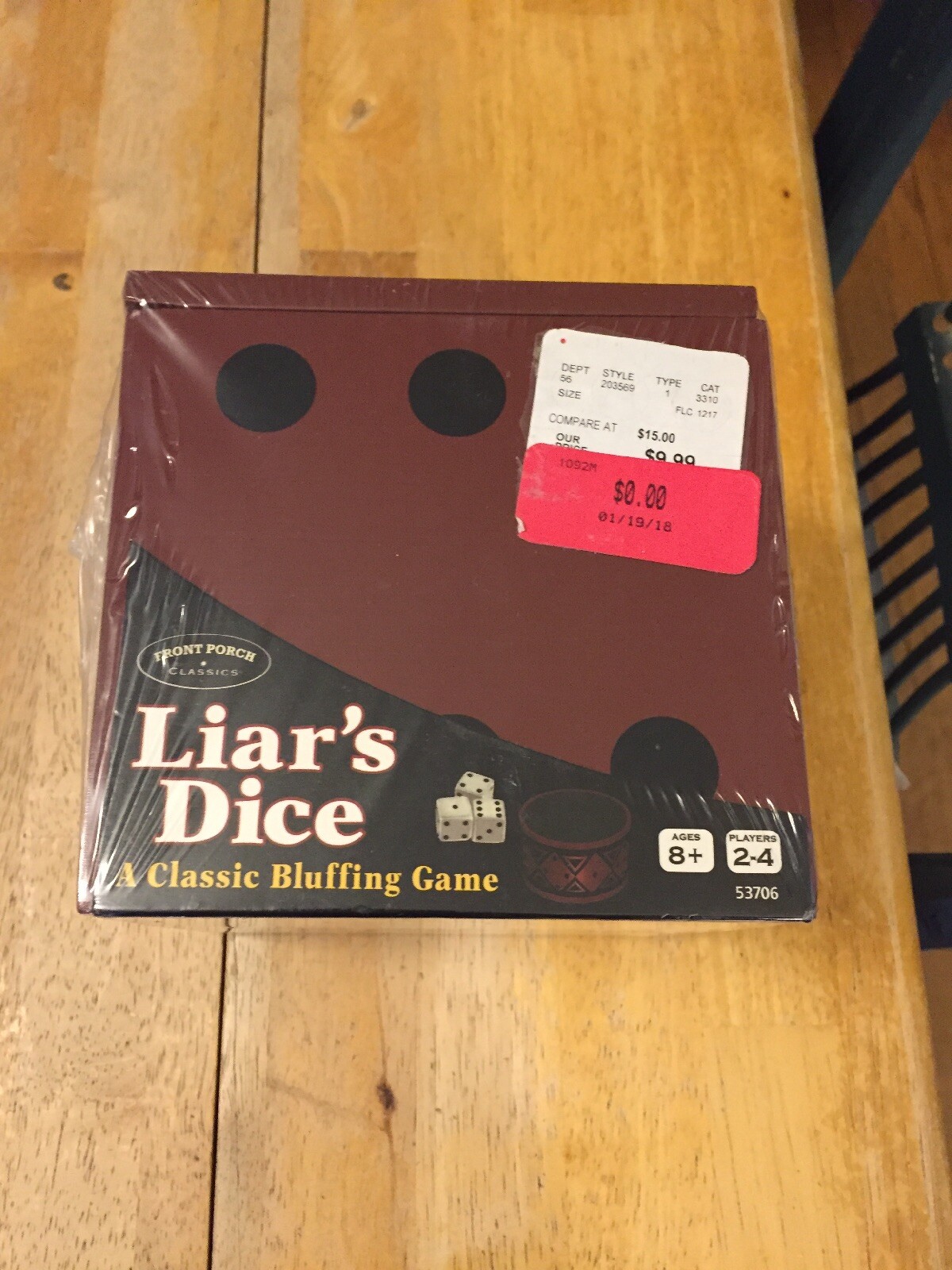 Liar’s Dice Front Porch Classics Classic Bluffing Game New In Package