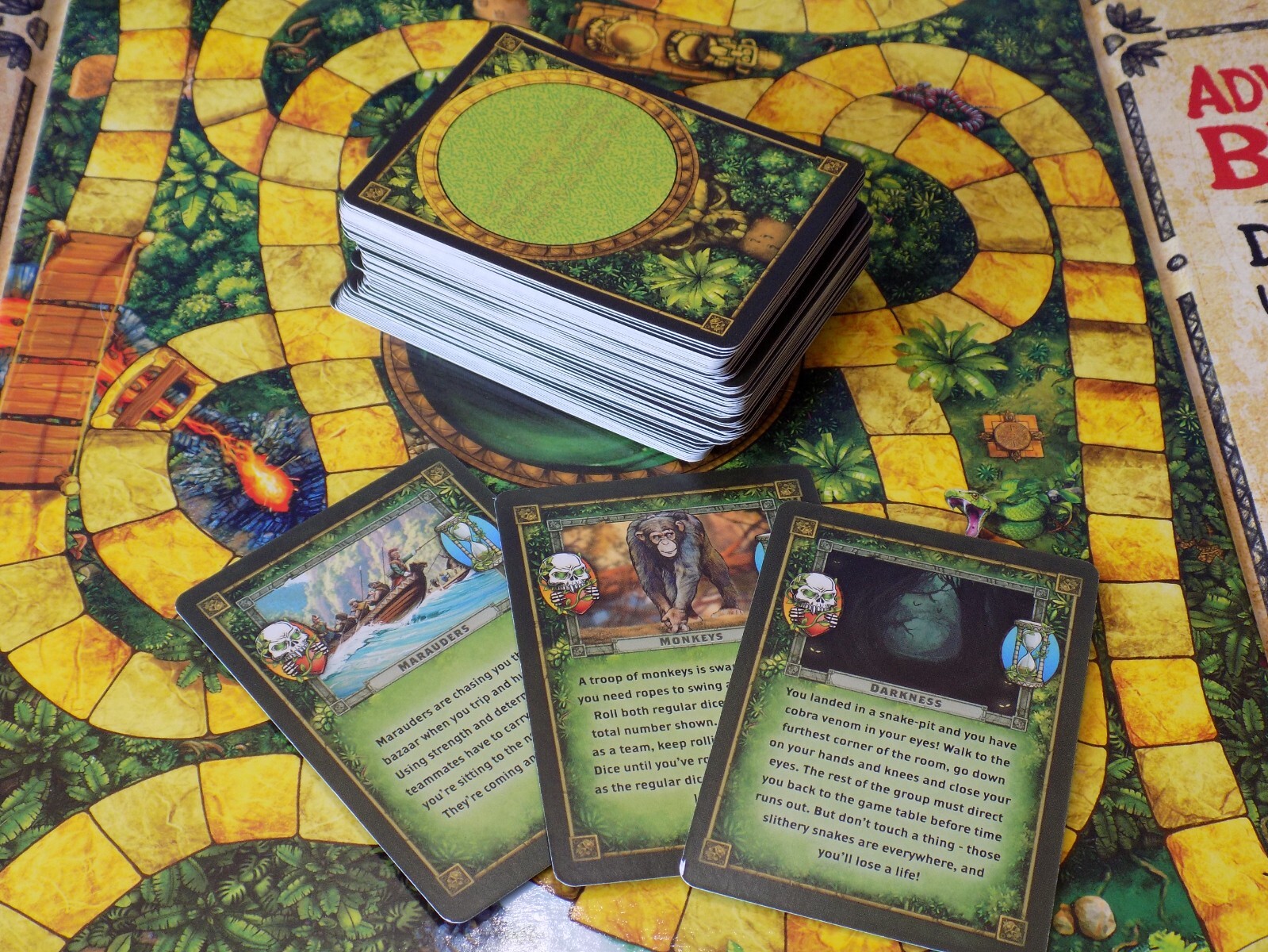 Jumanji Board Game Spinmaster 2021 For Parts or Play Adventurers Beware!