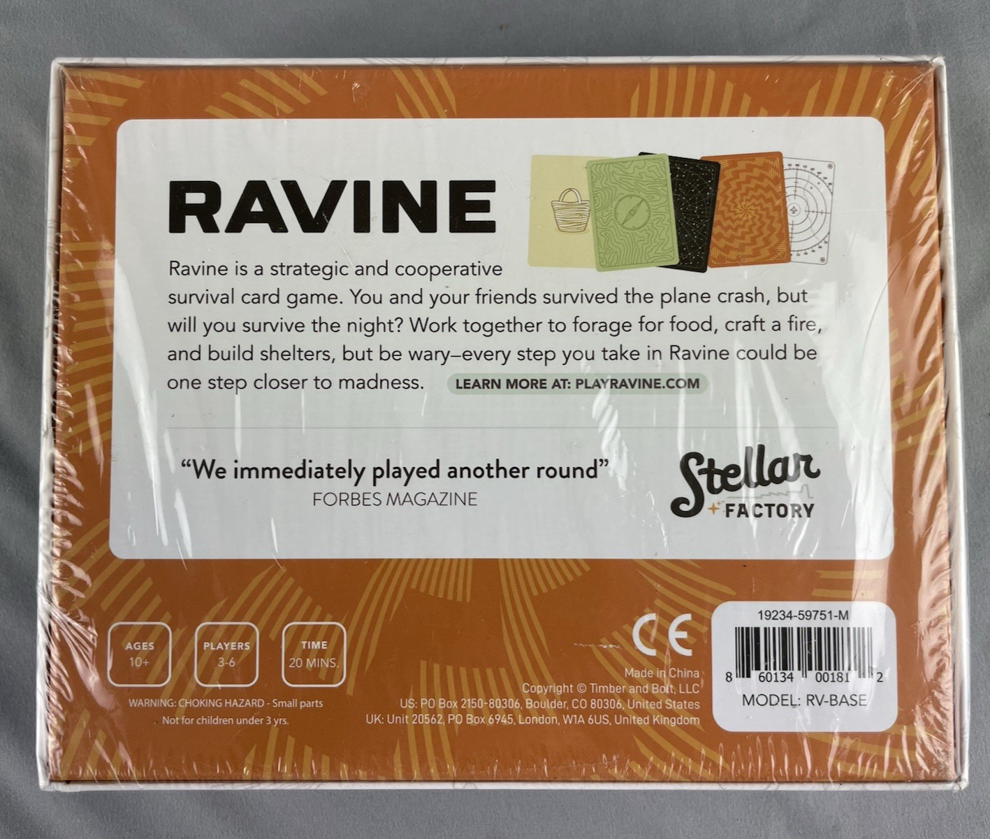 Ravine- A Crafty And Cooperative Card Game New Sealed