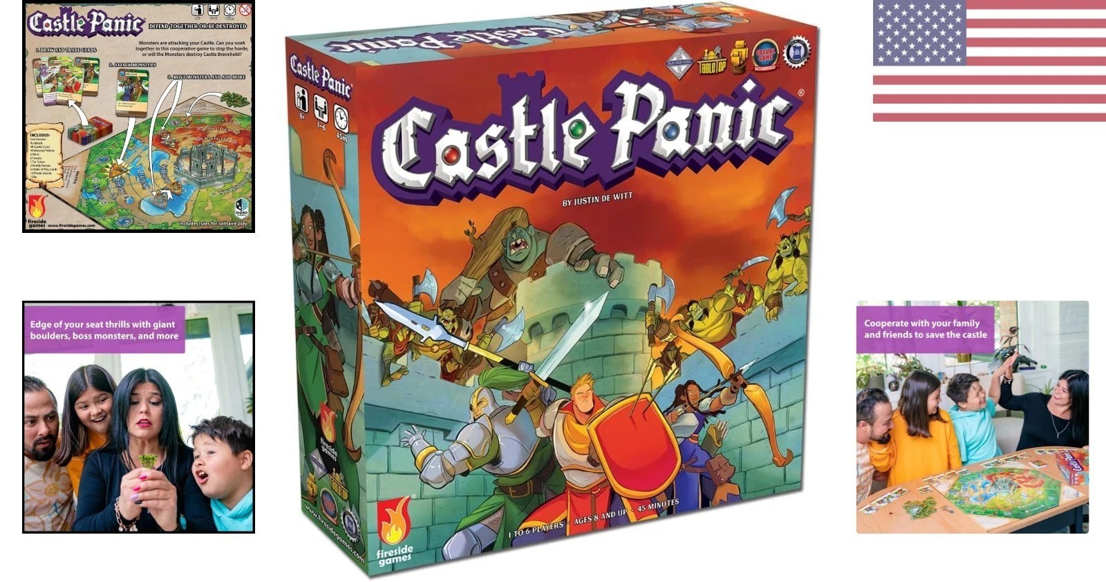 Castle Panic 2nd Edition | Thrilling Cooperative Game for Ages 8+ | 45 Min Play