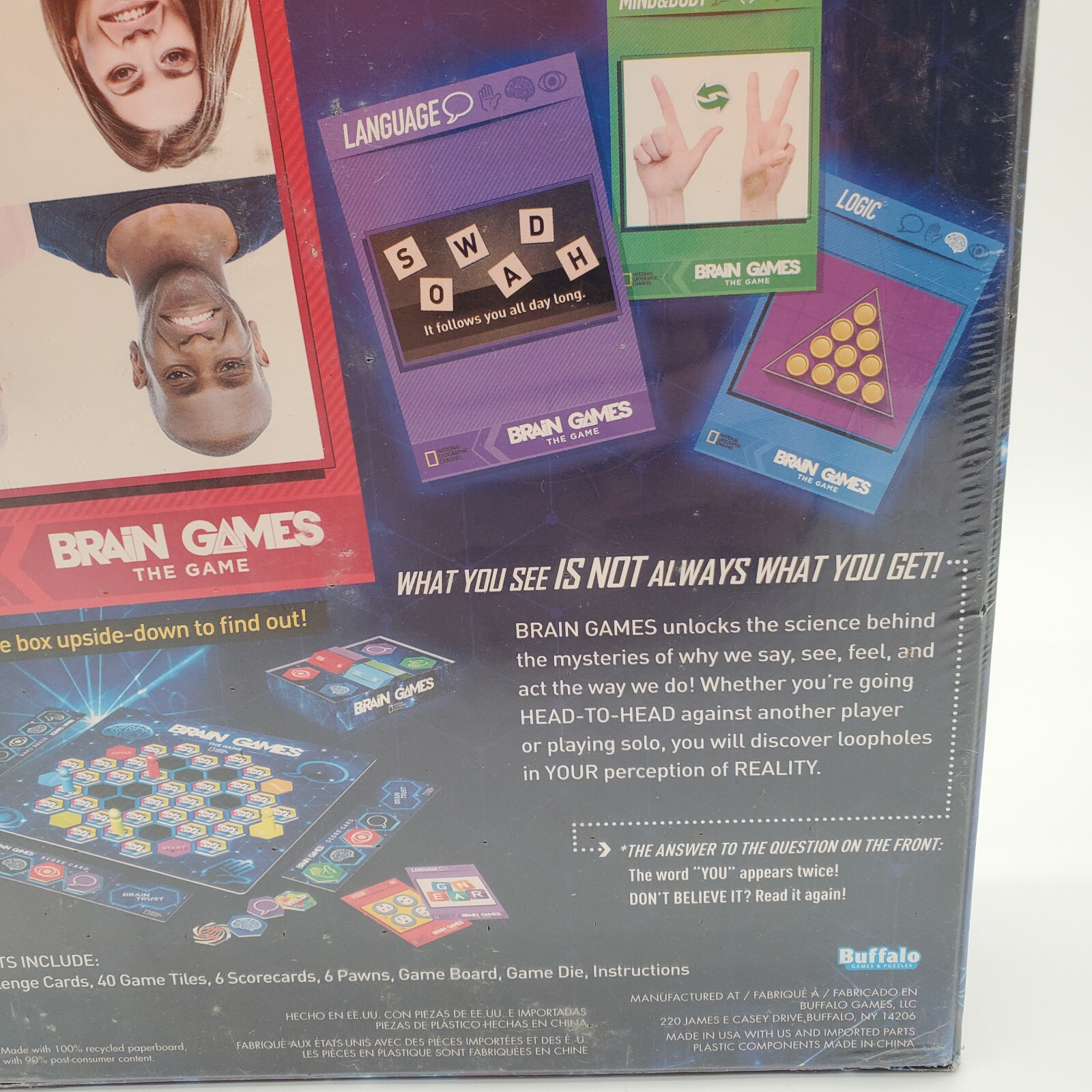 New National Geographic Channel Brain Games The Game Complete Board Game Family