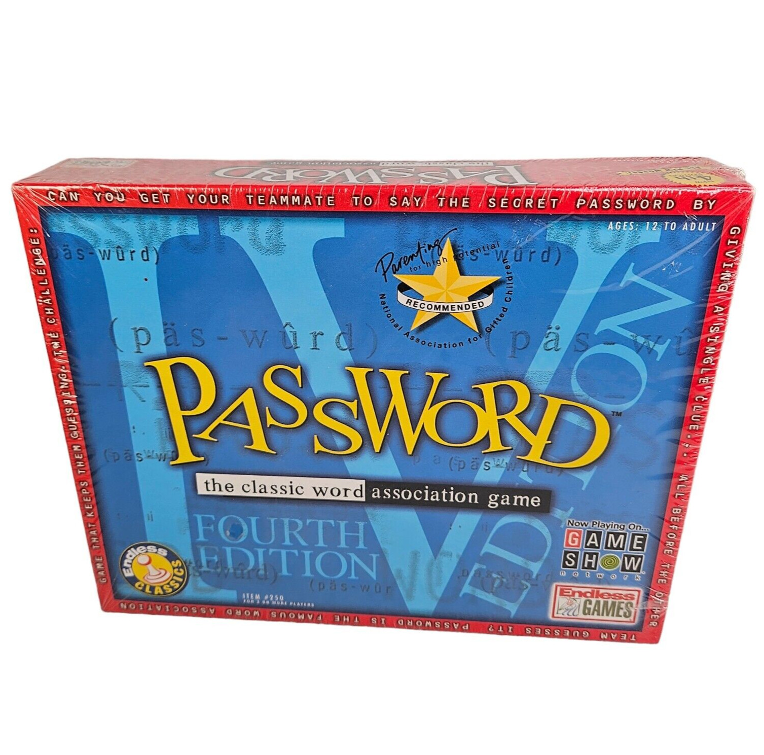 Password Word Association Family Game Night 2003 4th Edition 12 and Up Sealed