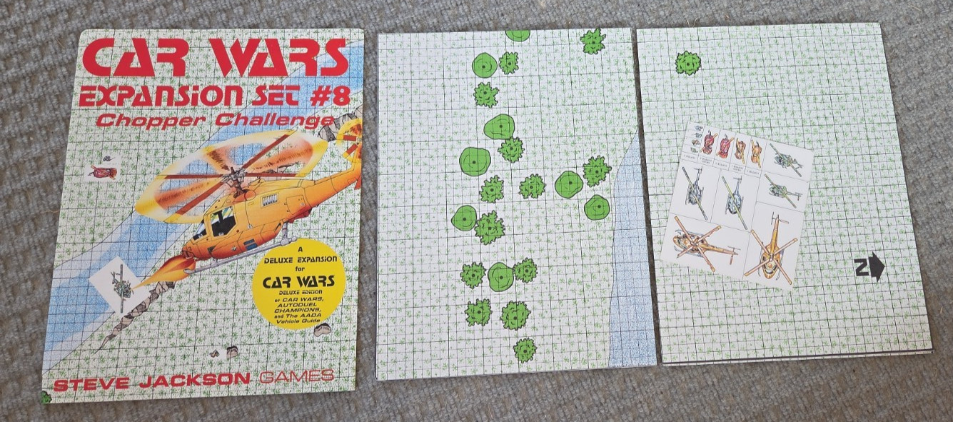 Car Wars by Steve Jackson Games lot Boat Wars Chopper Challenge Off Road Dueling