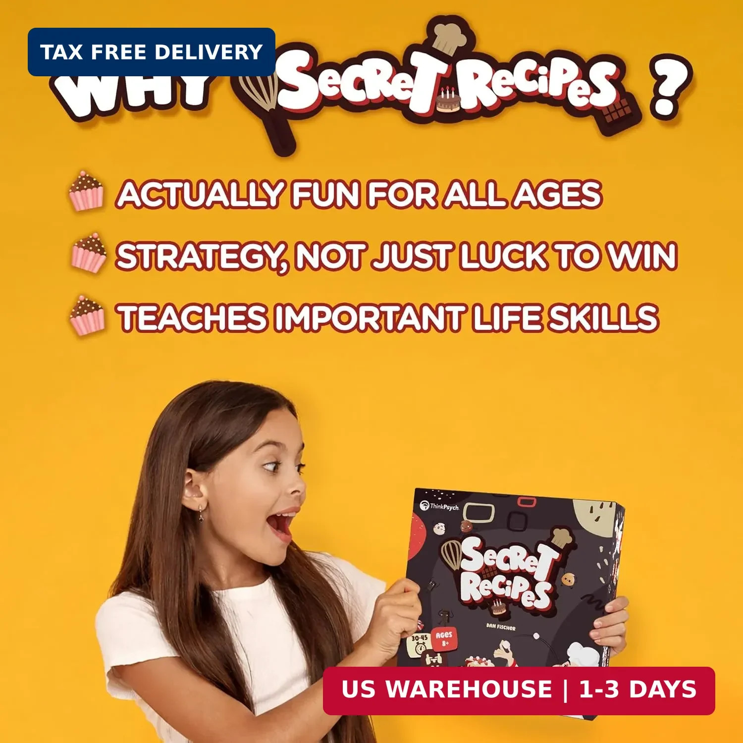 Secret Recipes – Go Fish-Style Strategy Card Game – for Kids, Teens, and Adults