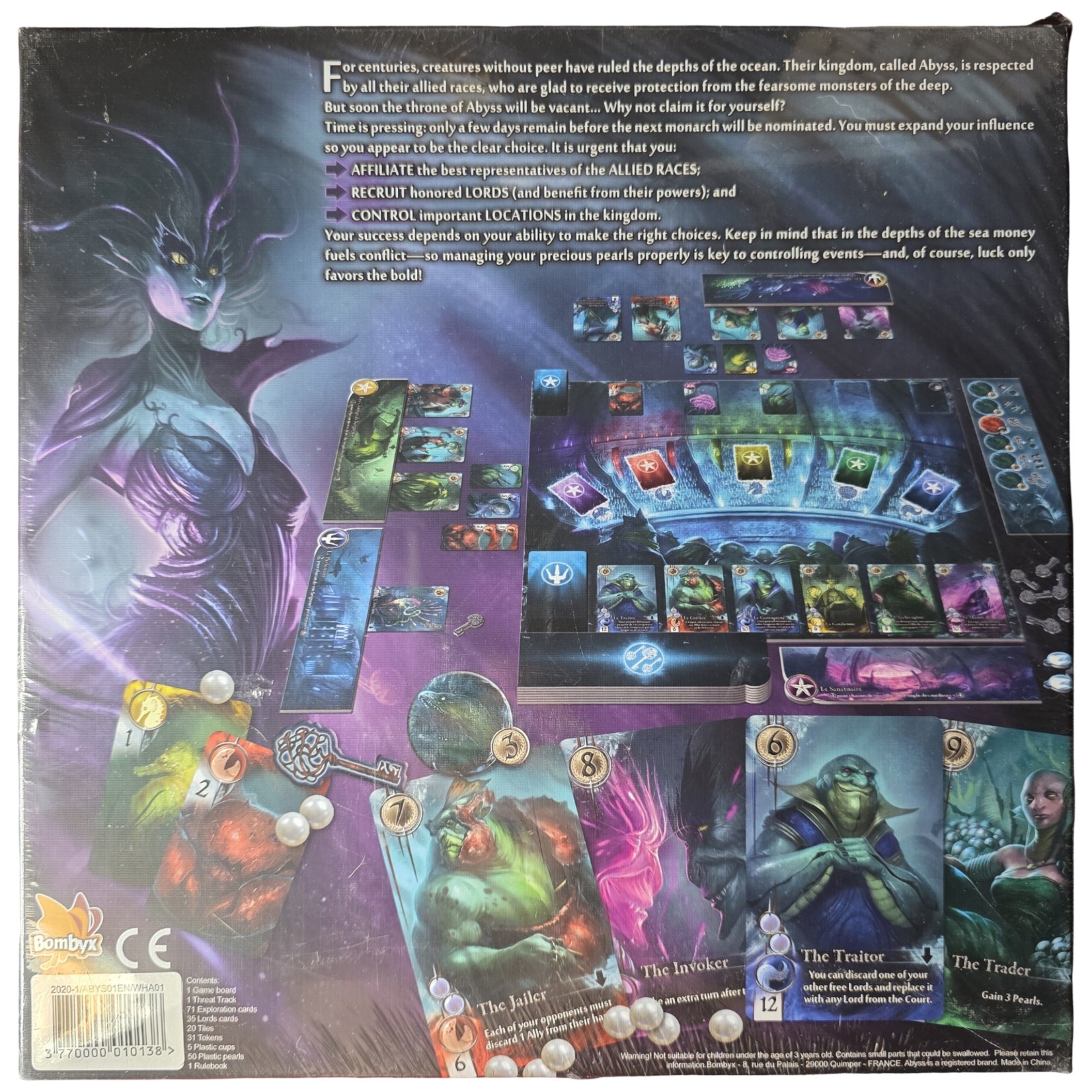 ABYSS Board Game | New Sealed | by Bombyx Luna | Strategy Fantasy Bruno Cathala