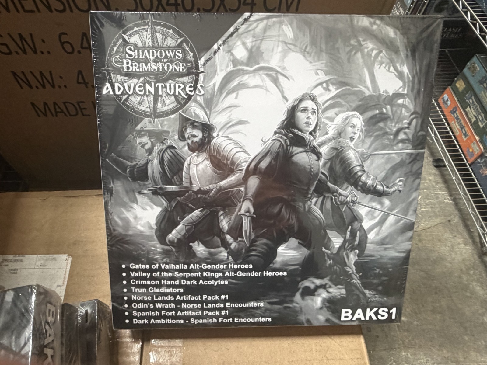 Shadows of Brimstone Adventures Kickstarter Warlord Level Pledge NEW SEALED
