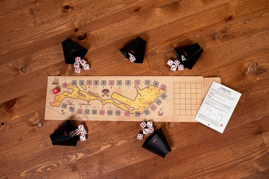 Liar’s Dice, Famous Fast Paced Bluffing Dice Game for 2-6 Players