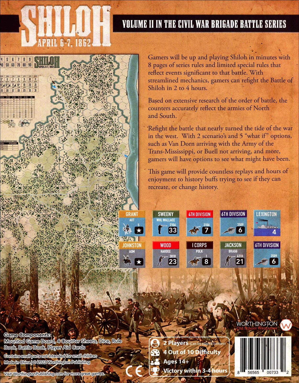 Worthington Games Shiloh 1862 2nd Edition 2023 NISW Fast Shipping