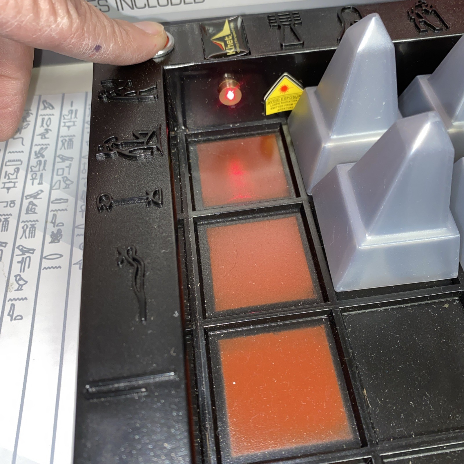 Original KHET Laser Board Game Board Lasers Tested Working 100% Complete VG