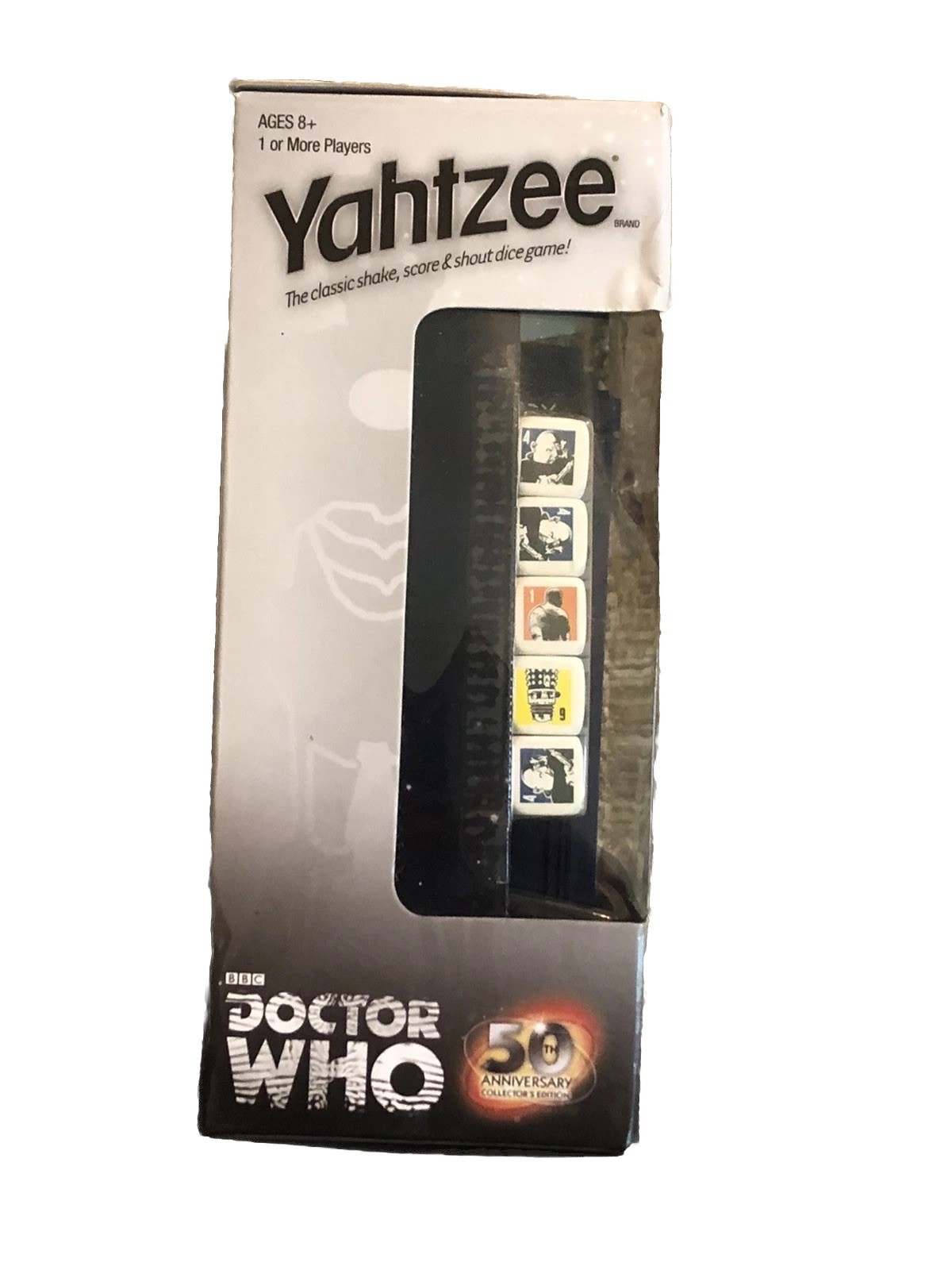 Doctor WHO Yahtzee Game 50th Anniversary Collector’s Edition NEW NIB Sealed
