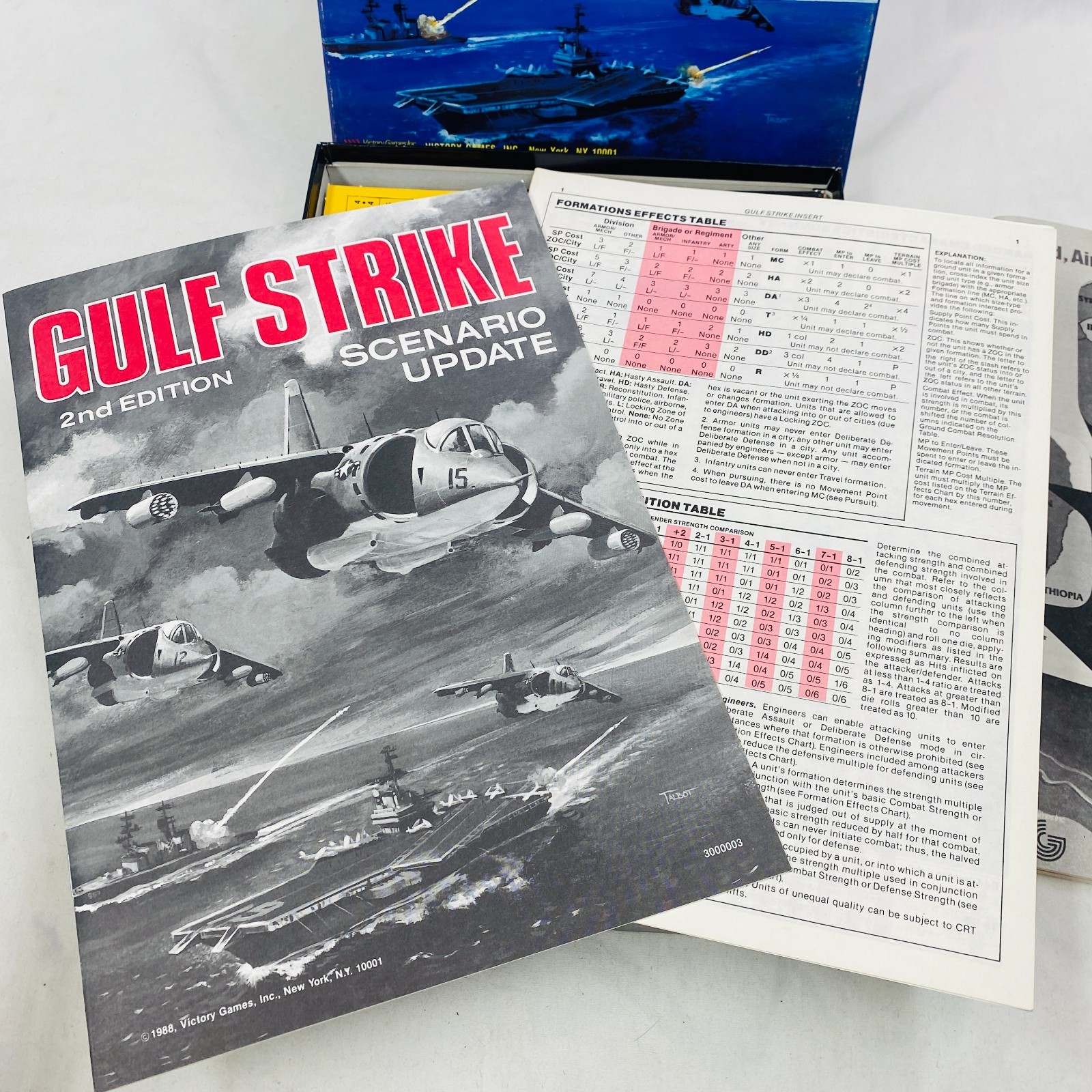 Gulf Strike Board Game Updated 1988 Victory Games Inc. Vintage Unplayed EX/NM+