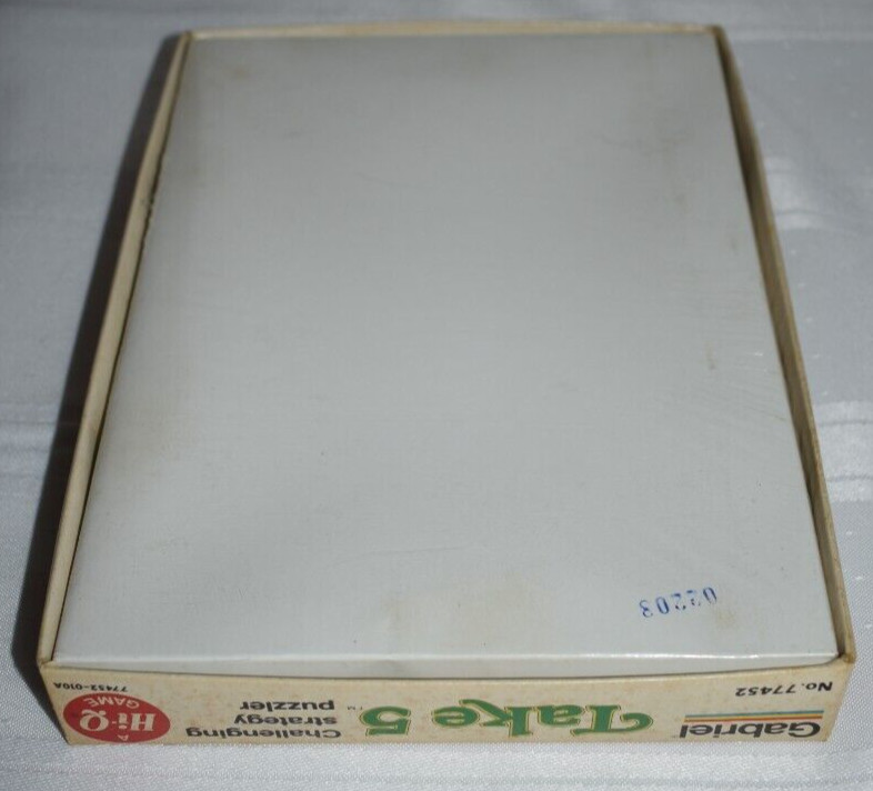 1977 TAKE 5 Gabriel Strategy Game Hi-Q Puzzle Vtg w/Instructions New HONG KONG