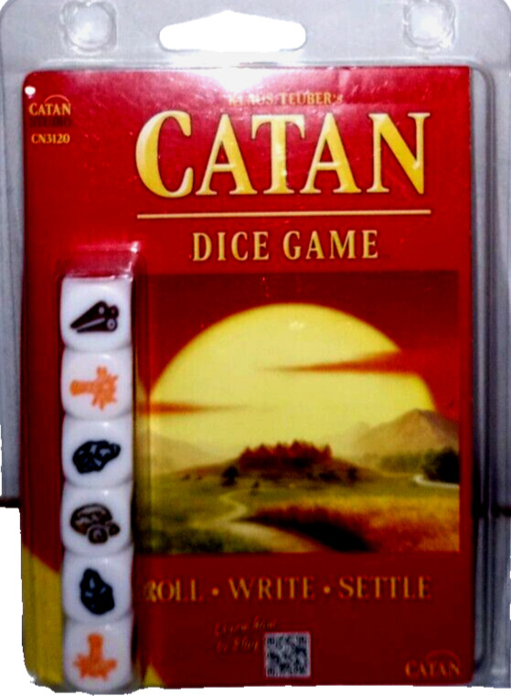 Catan Dice Game By Klaus Teuber – Cattan Studio (CN3120) – New in Package