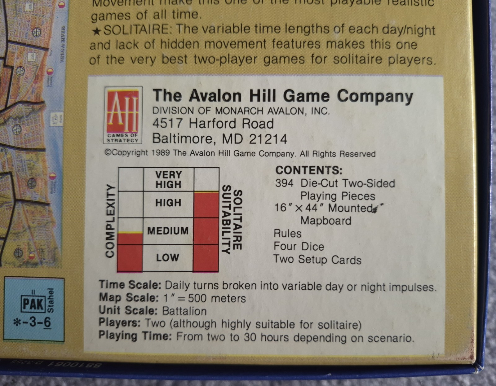 Turning Point: Stalingrad (AH 2nd Ed. 1989) in tray, Expansion unpunched, Ready!