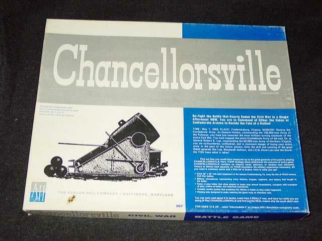 Avalon Hill CHANCELLORSVILLE Game – American Civil War (P/UNP) – 2nd Edition