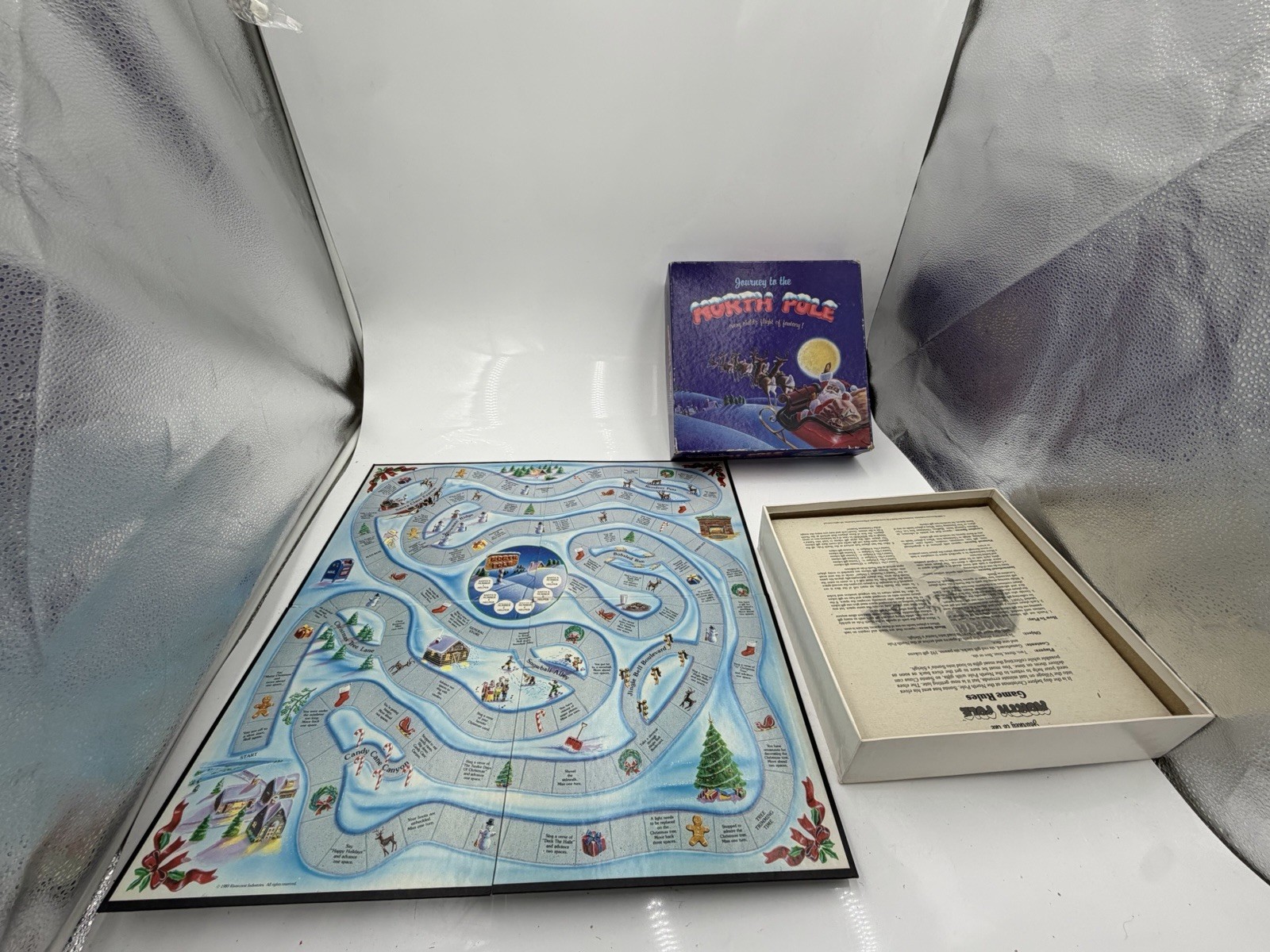✨✨1989 Rivercrest Journey to the North Pole Christmas Santa Board Game✨✨