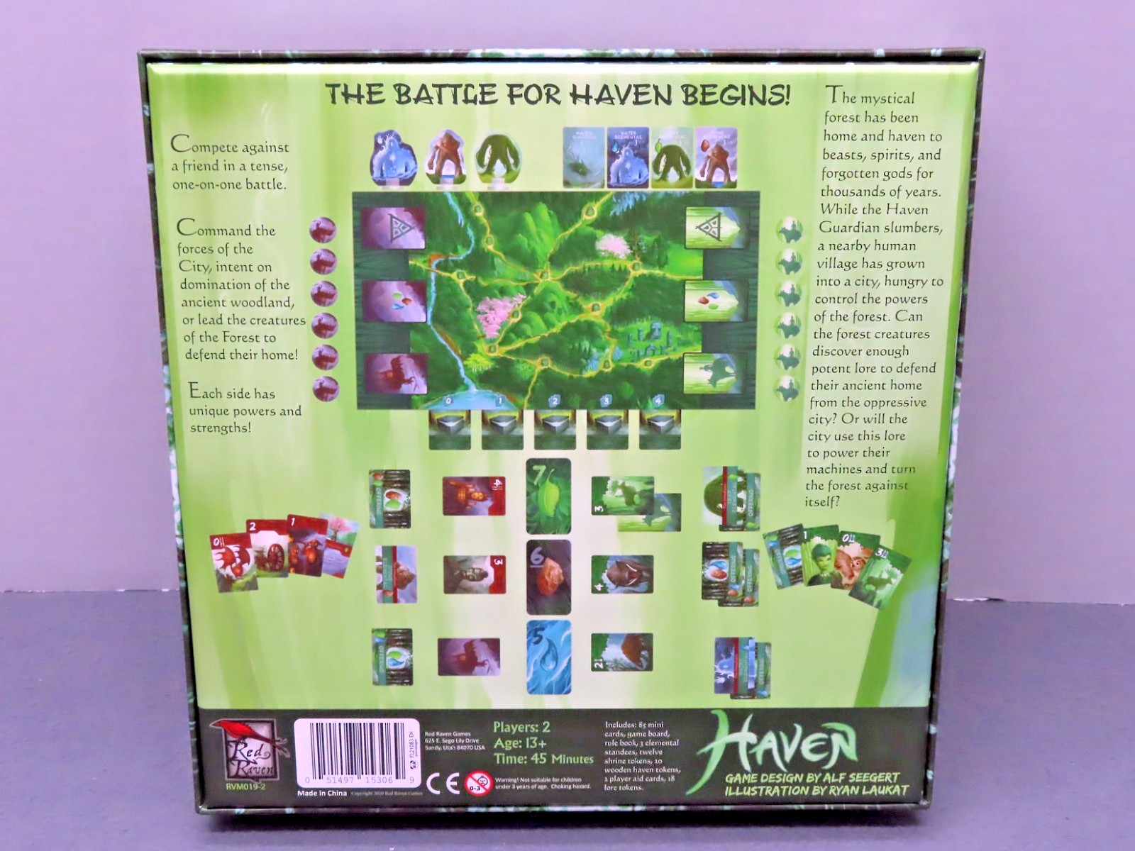 Haven Board Game (2020) Red Raven Games Fantasy Strategy Ryan Laukat Illustator