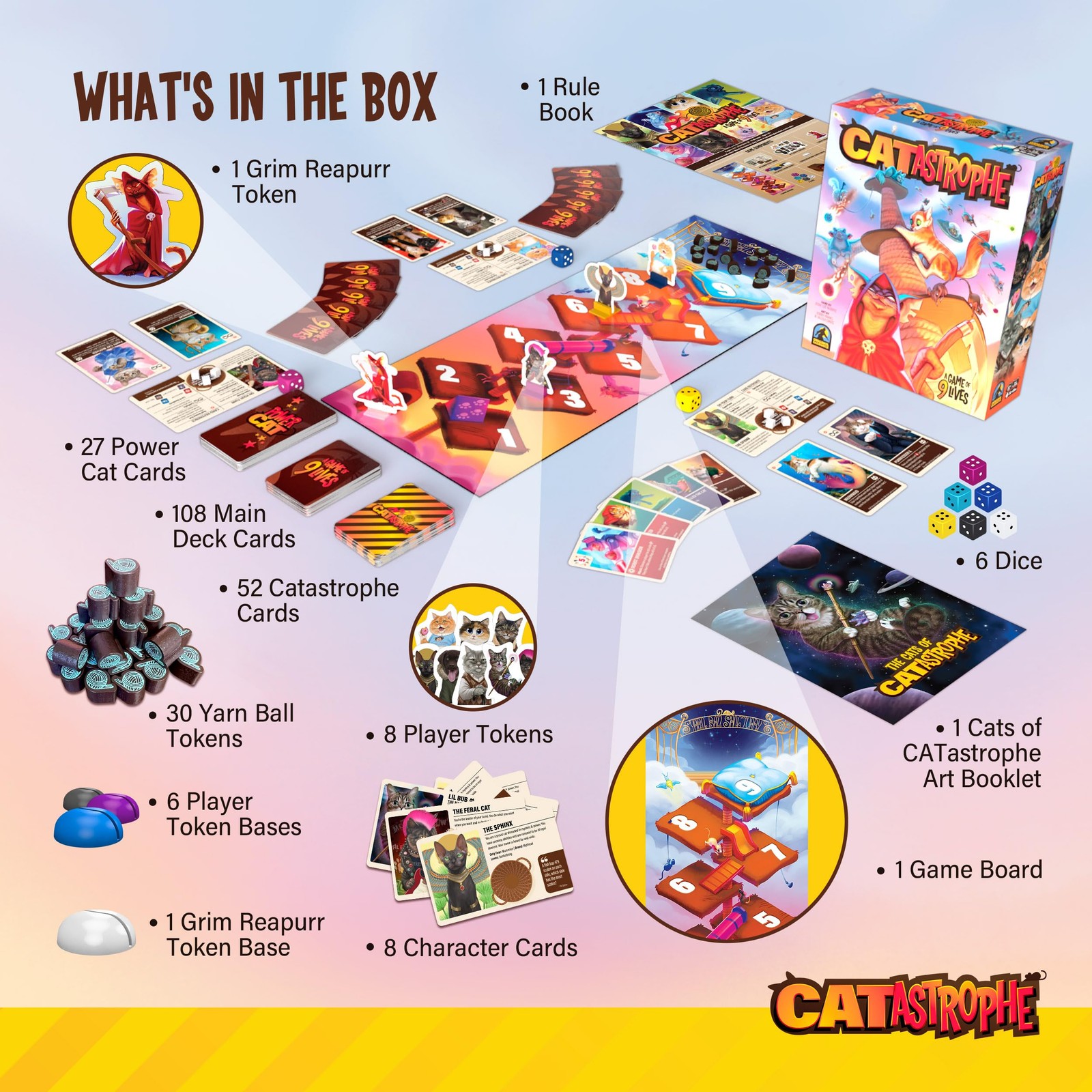 A Game of 9 Lives | The Purrfect Board Game for Family Night and Cat Lovers |…