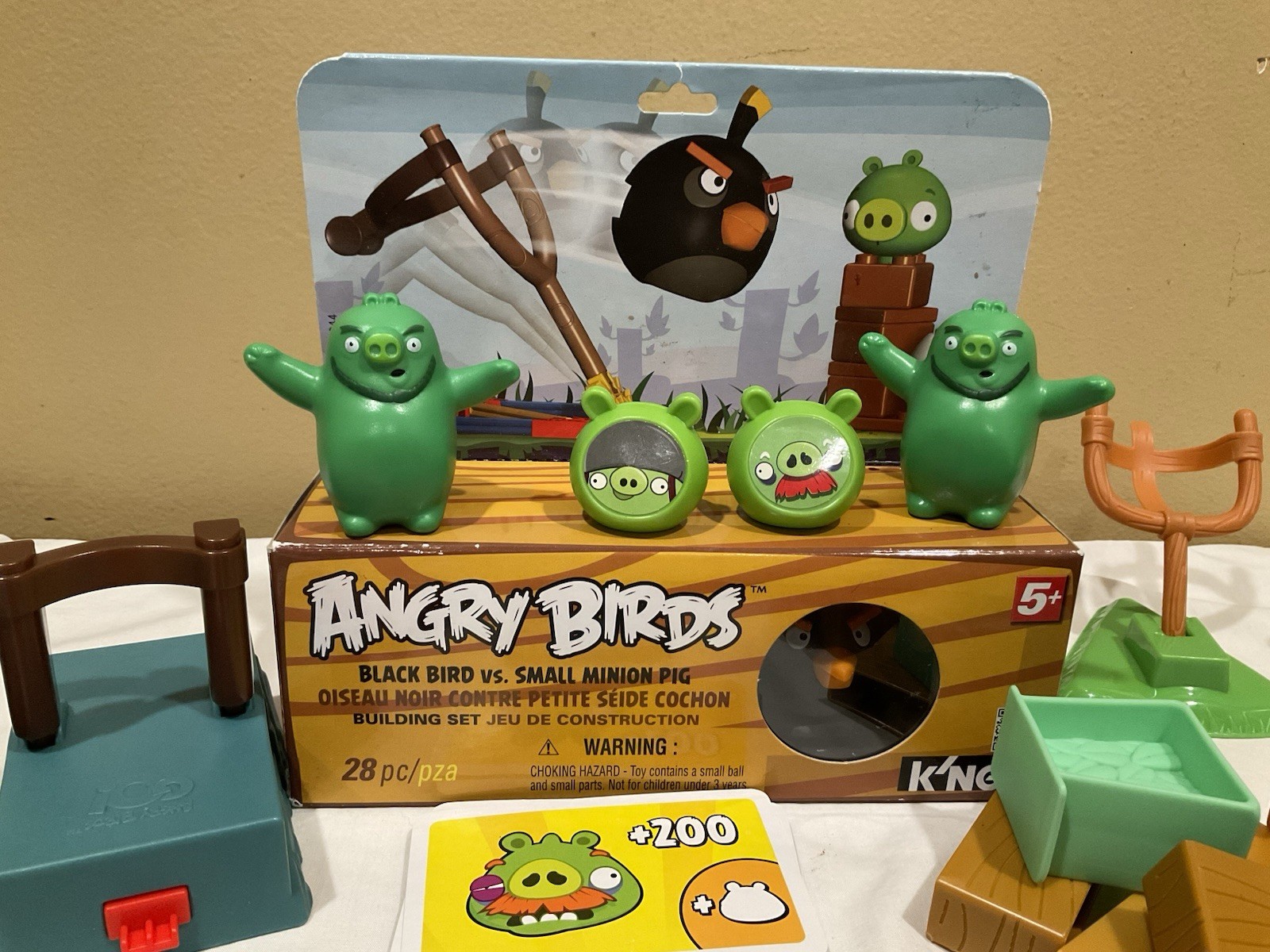 Angry Birds Mega Fling Blocks Cards Figures Shooters Replacement Pieces Lot