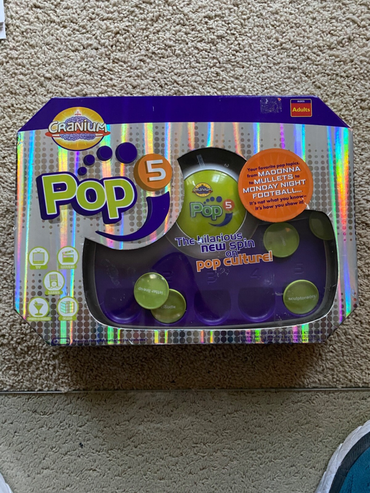 Cranium Pop 5 Adult Pop Culture Trivia Console Family Party Board Game