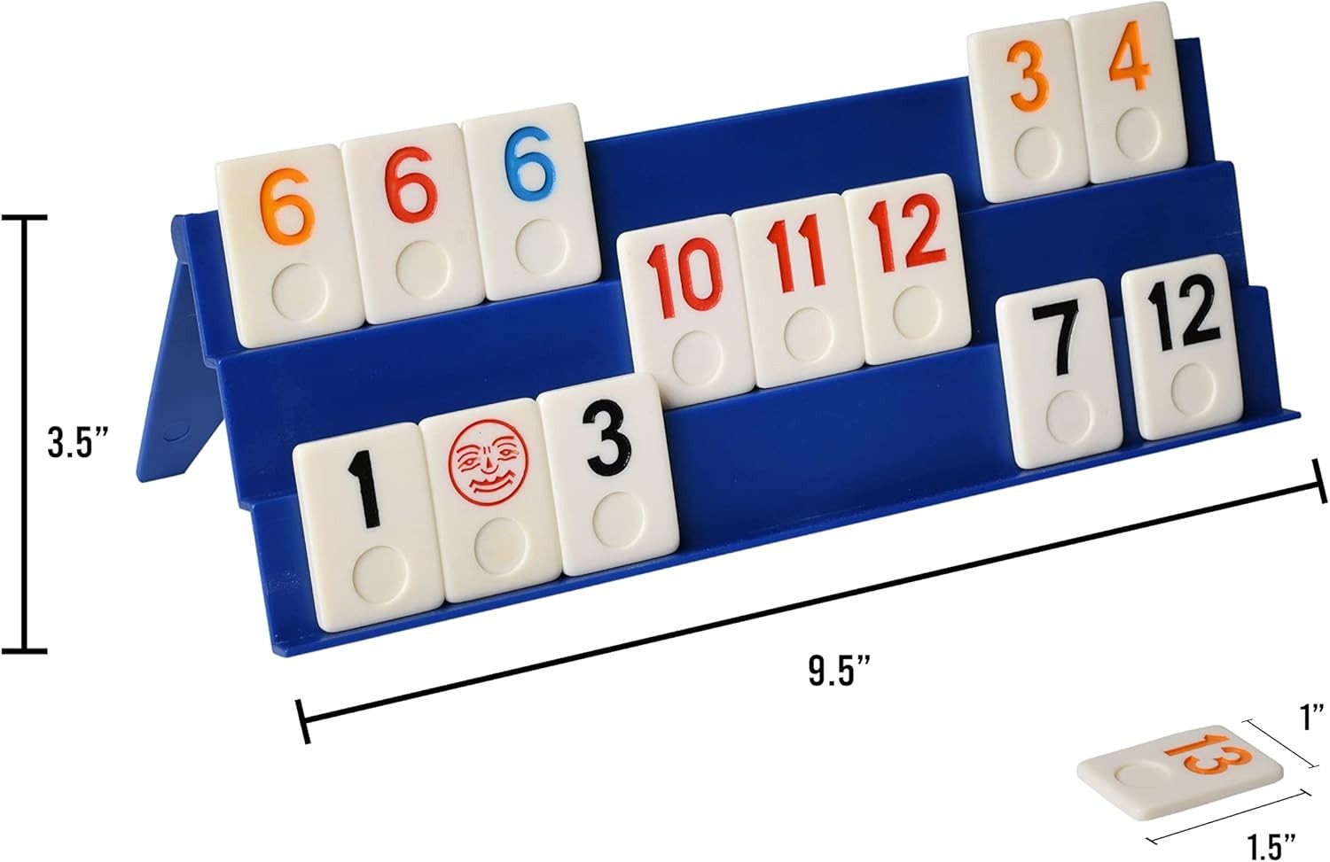 Classic Rummy Cube Game Set for 2-10 Players – Portable & Durable Canvas Bag