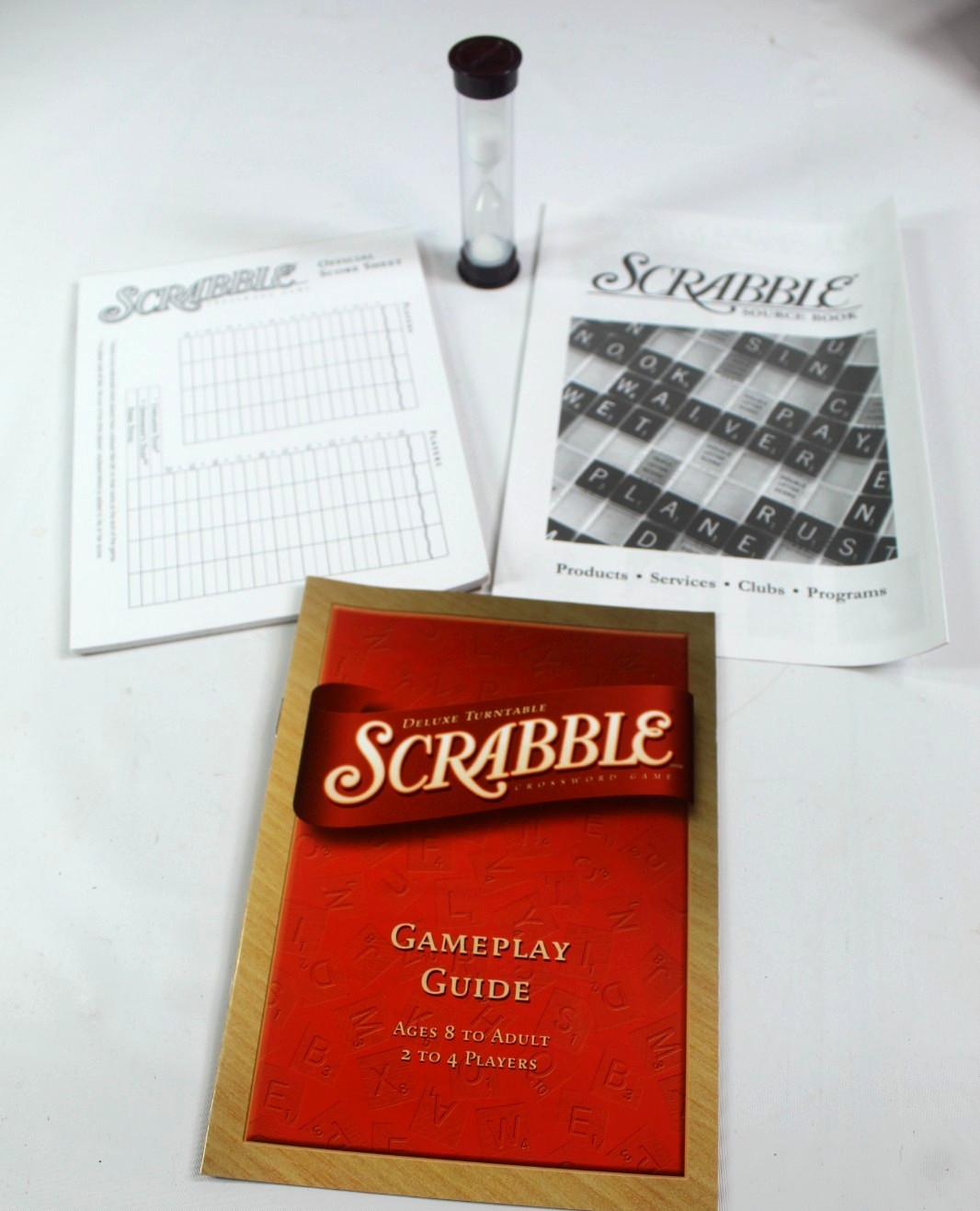 Scrabble Deluxe Edition Board Game Milton Bradley 4034. 100% Complete With Parts
