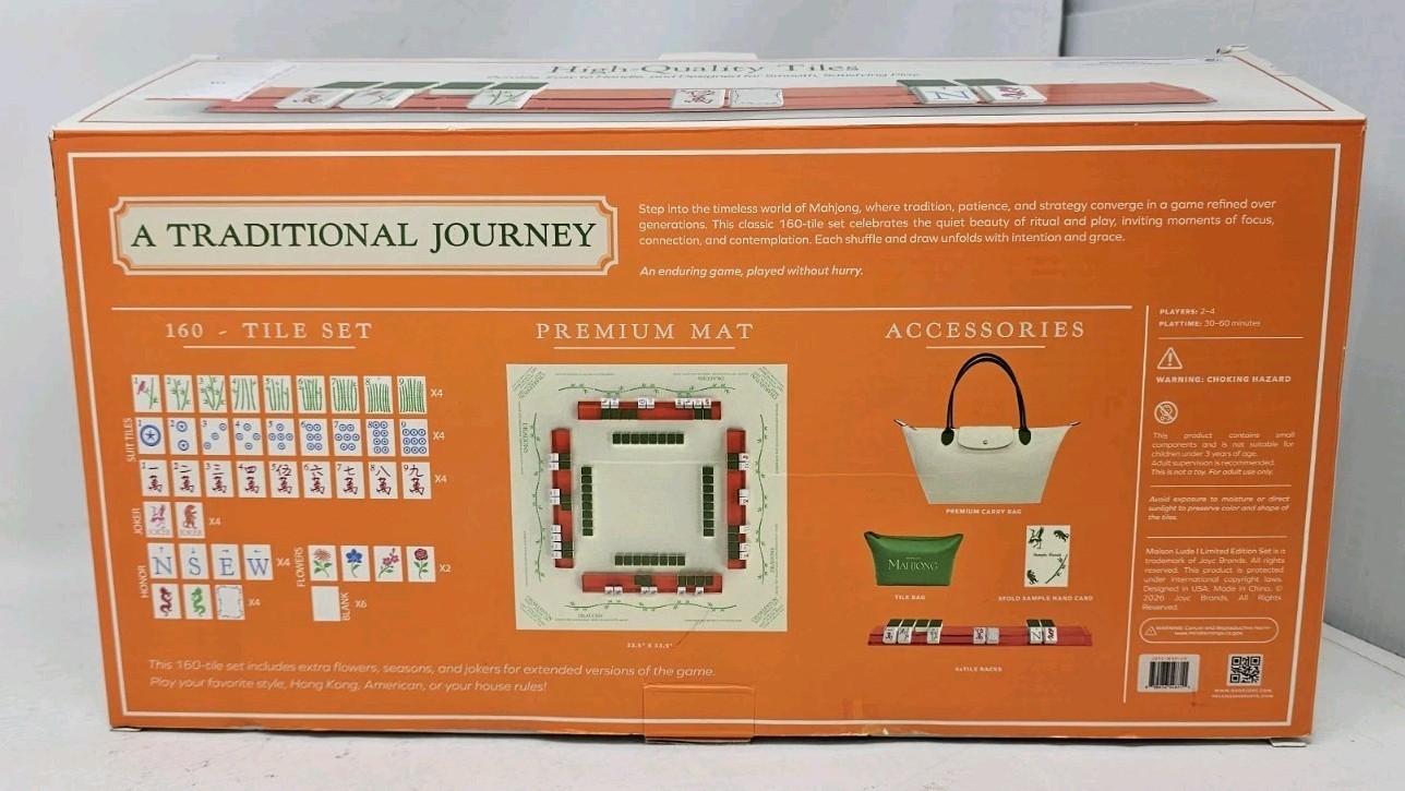 Maison Lude Mahjong Limited Edition 160 Tile Set Premium Mat