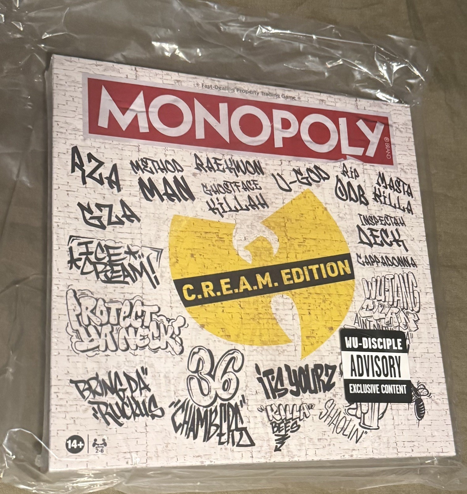 WU-TANG CLAN CREAM LIMITED EDITION MONOPOLY BOARD GAME – NEW IN BOX!!