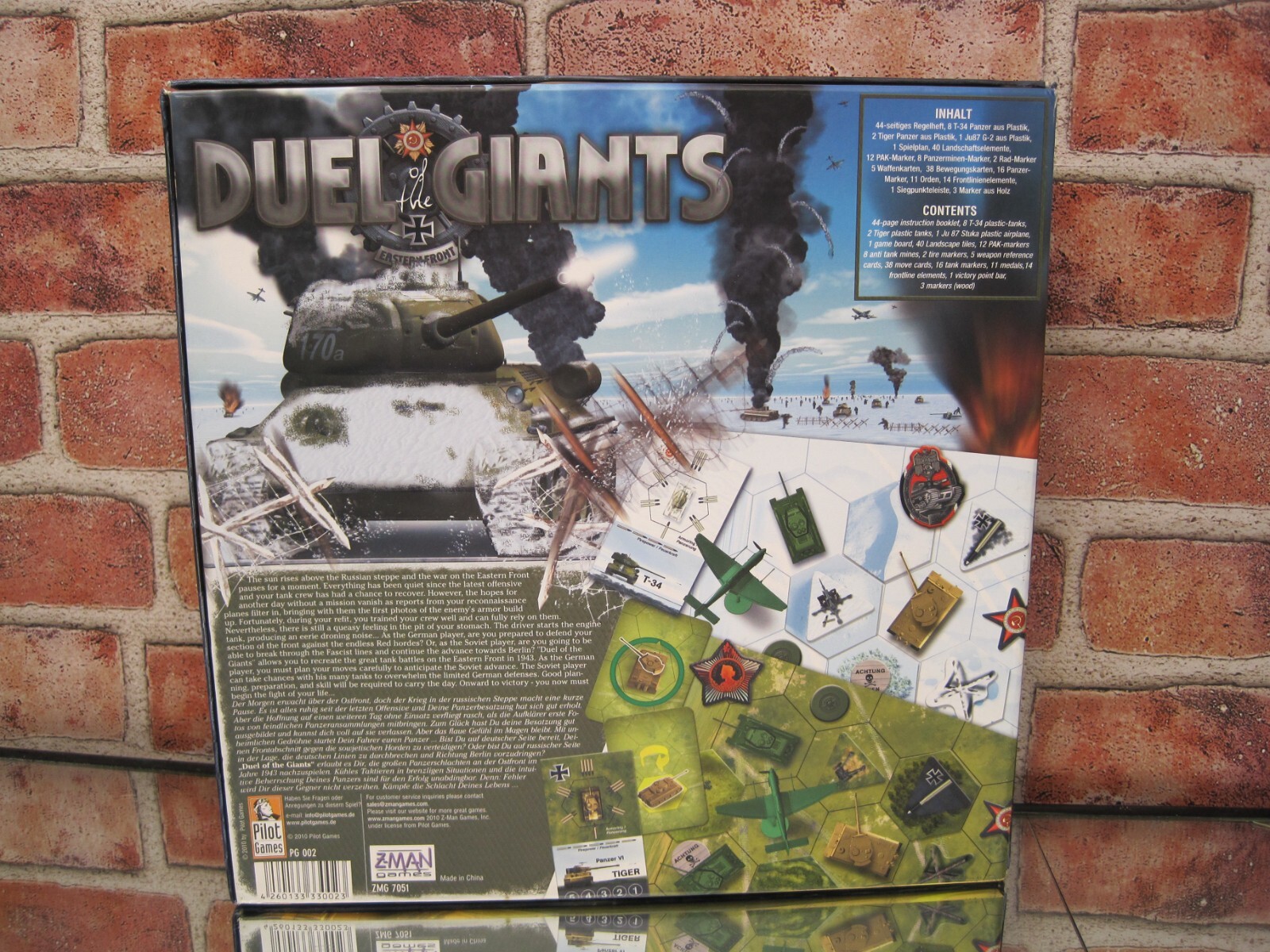 Duel of the Giants WW2 Eastern Front Tank Miniature Wargame Z-Man Board Game
