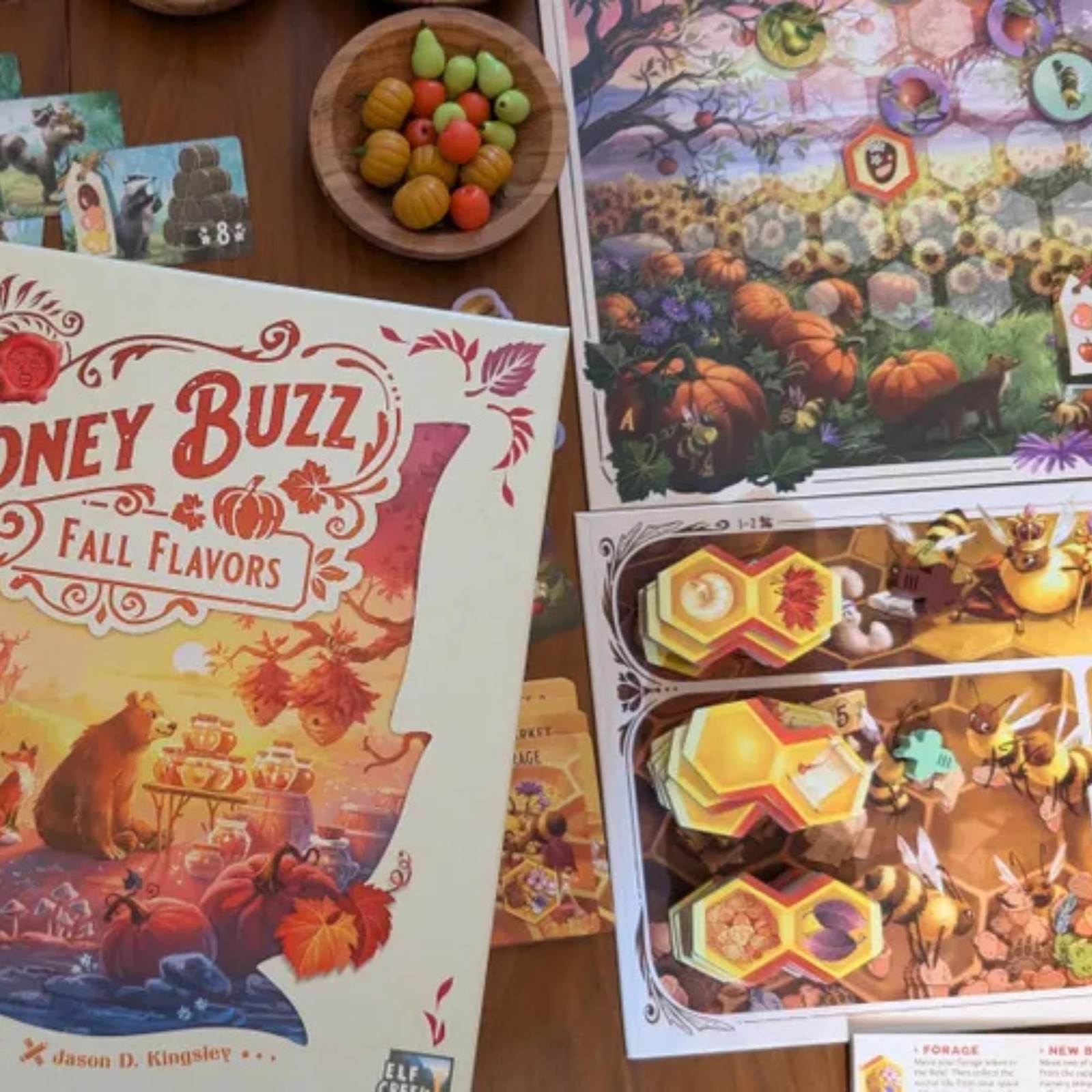 Honey Buzz Fall Flavors Standard Edition – Strategic Worker Placement Board G…