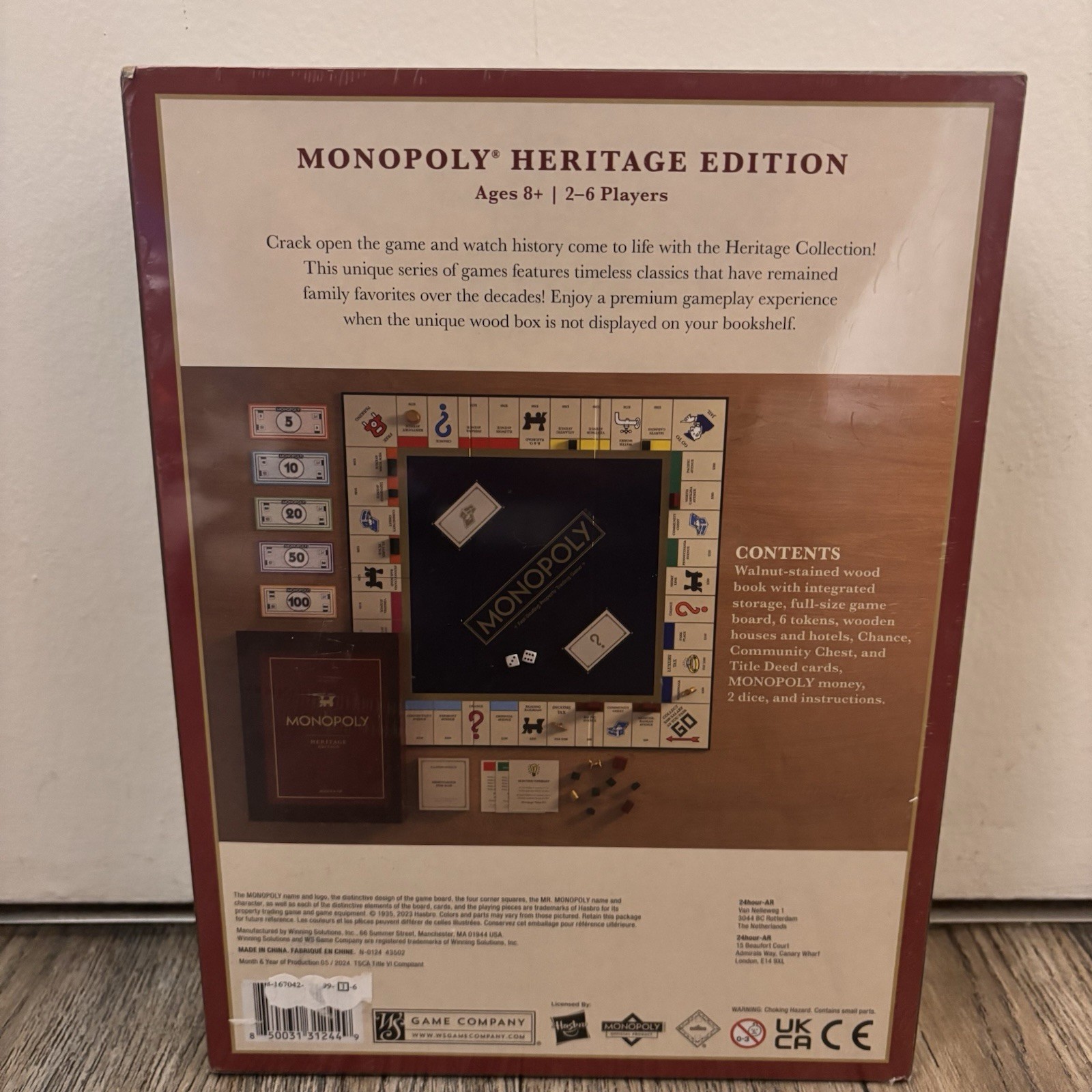 MONOPOLY HERITAGE EDITION WS Game Company Game Board. Brand New – Sealed
