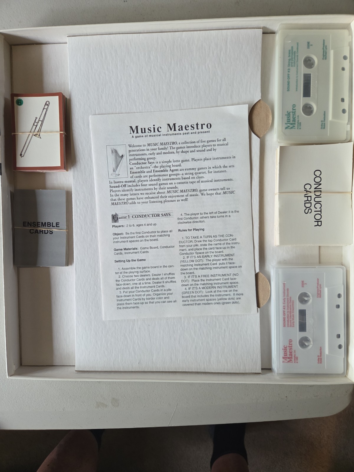 Music Maestro I, II Board Game Aristoplay Vintage 1992 Preowned 100 % Complete