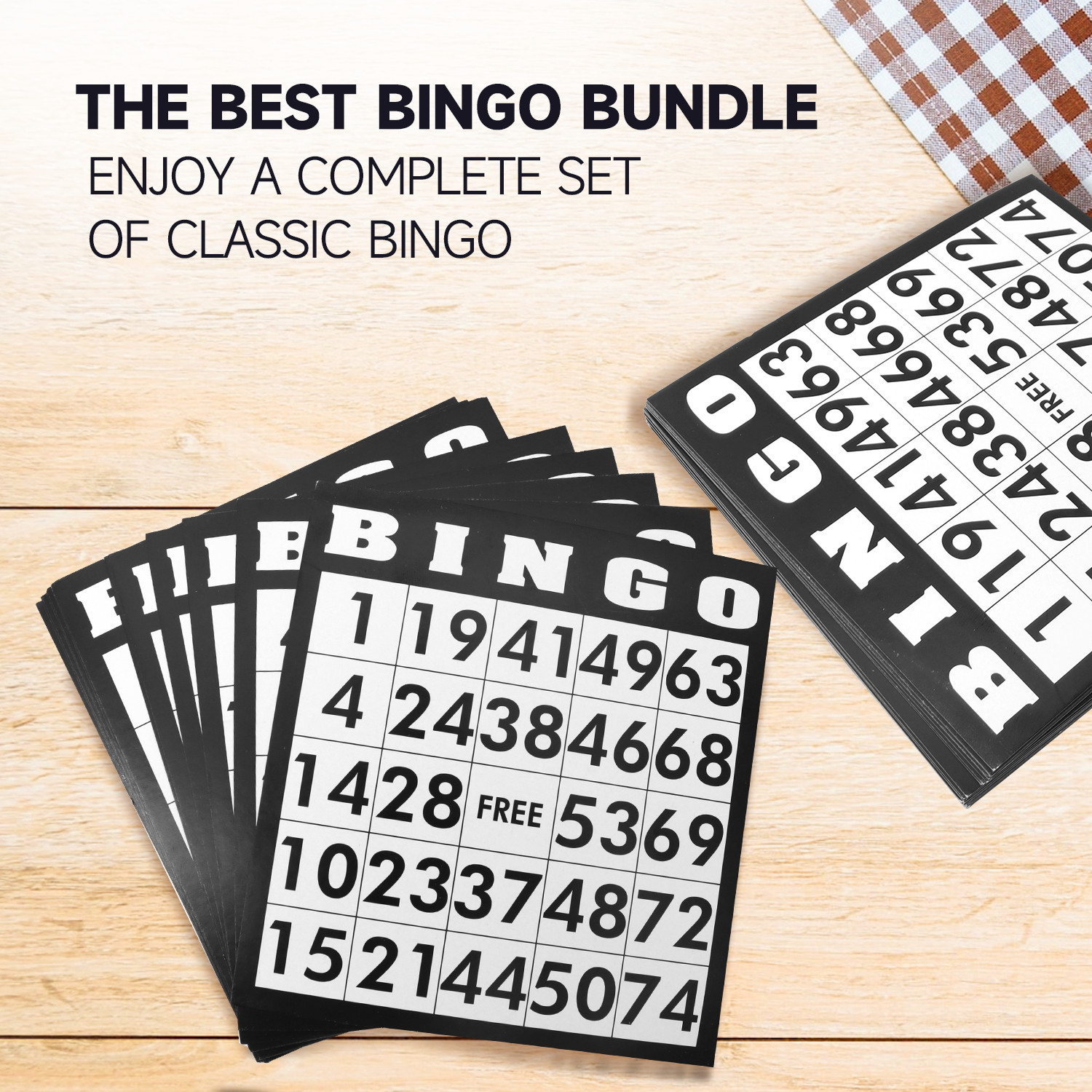 Deluxe Bingo Game Set w/Metal Bingo Cage Perfect for the Whole Family FriendsANY