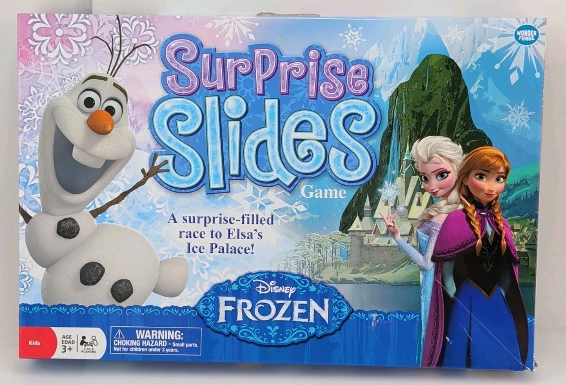 Disney Frozen Surprise Slides Game 2014 Wonder Forge Complete