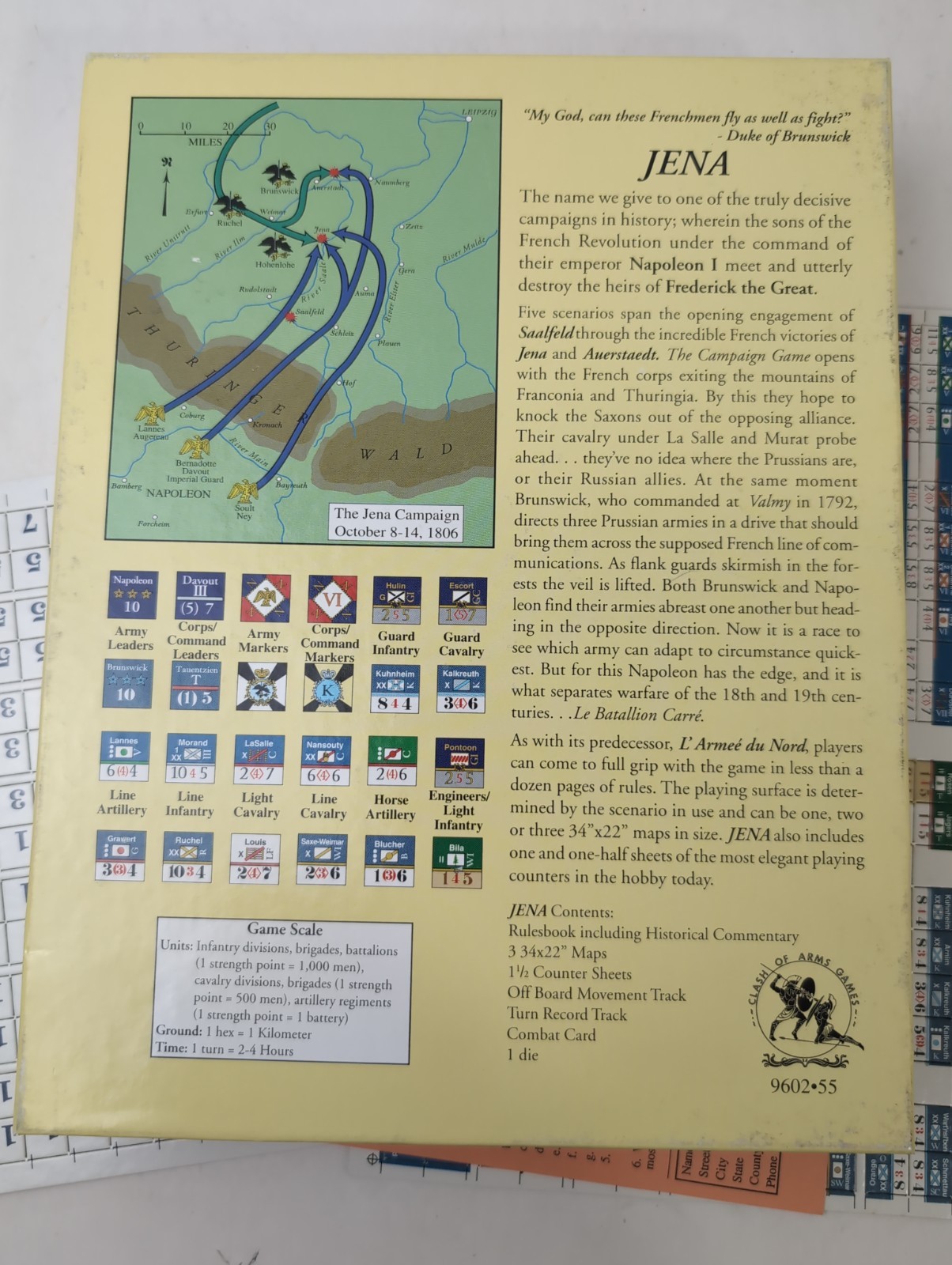 JENA: Napolean Conquers Prussia 1806 #9602-55 – Clash Of Arms – NOS Unpunched