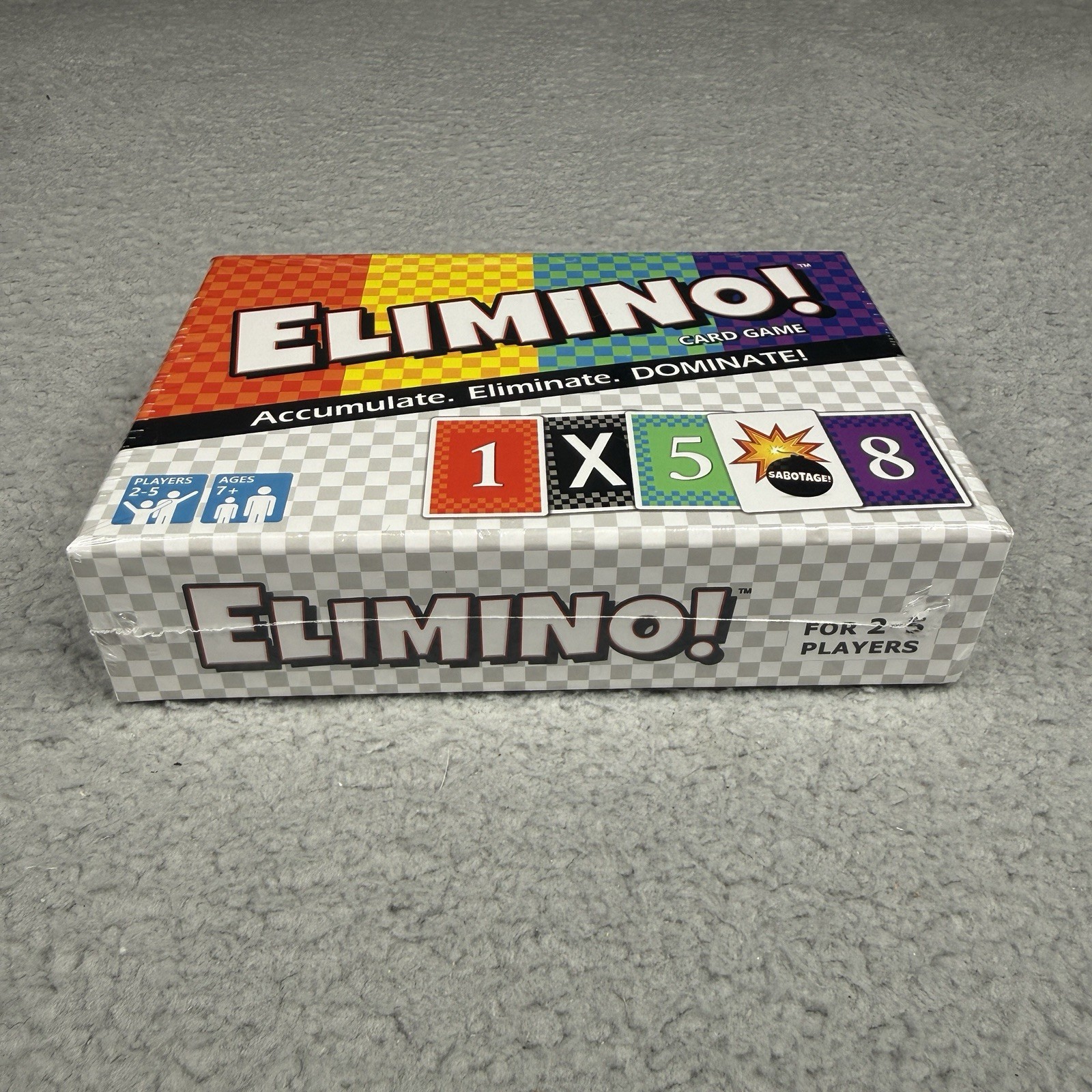 Elimino Card Game New Sealed Family Strategy Game Night Ages 7+ 2-5 Players