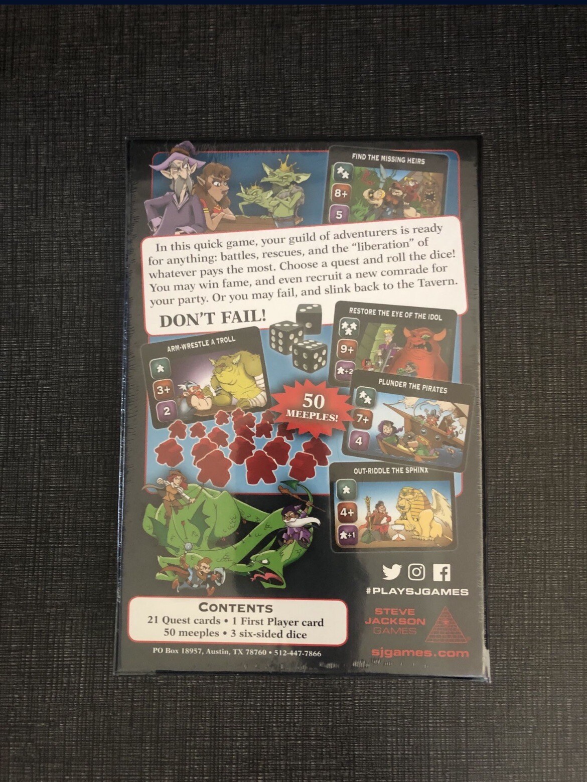 Hack & Slash – A Dice-Rolling Adventure Game Of Winning Fame For 3-6 Players